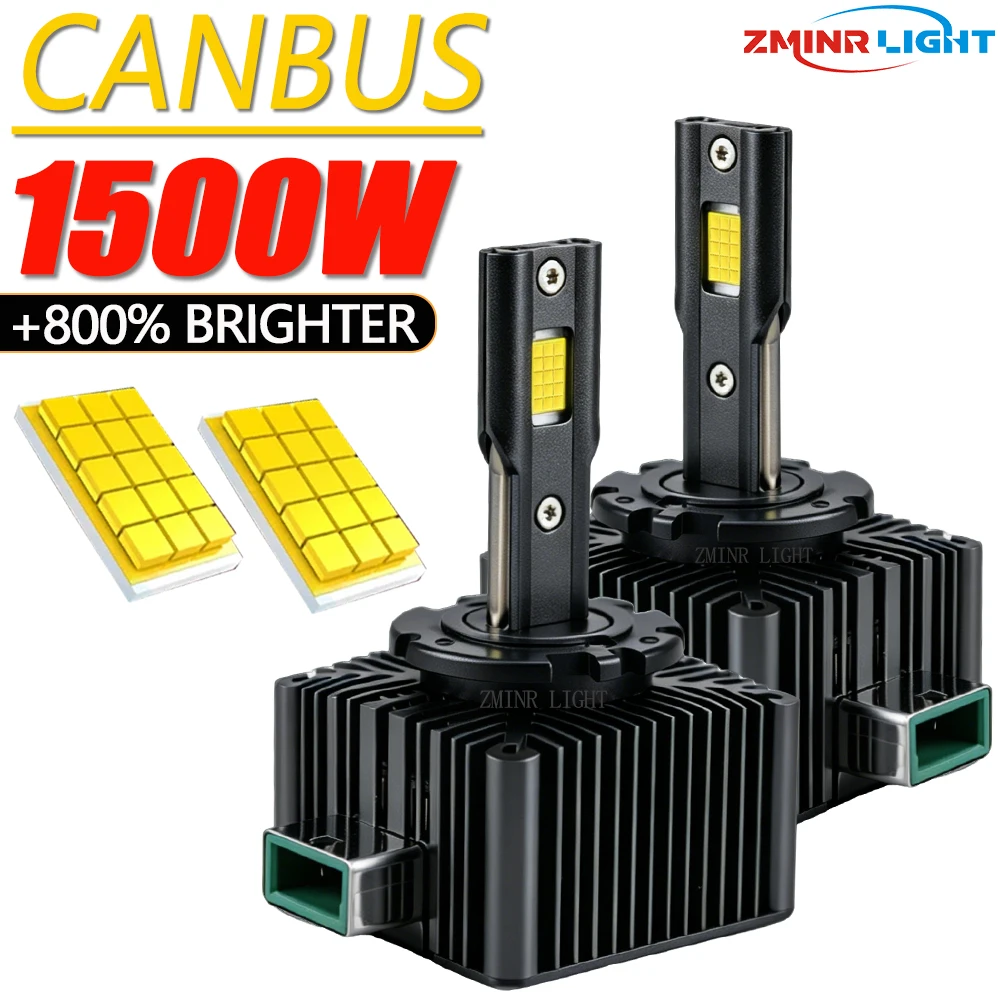 CANBUS D1S D3S D2S D4S D8S LED Headlight Bulb 1800000LM Super Bright Car Light Turbo 1:1 Direct Replacement Xenon lamp Plug&Play
CANBUS D1S D3S D2S D4S D8S LED Headlight Bulb 1800000LM Super Bright Car Light Turbo 1:1 Direct Replacement Xenon lamp Plug&Play