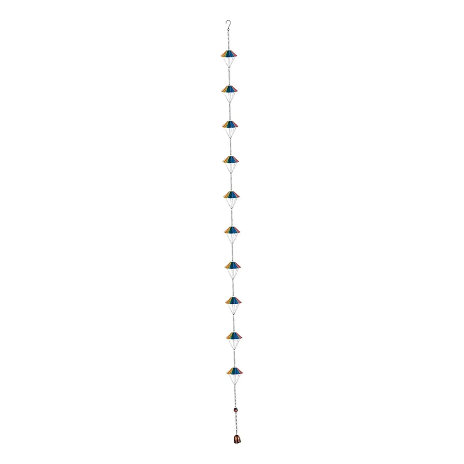 294cm Metal Rain Catcher Chain Multipurpose Handmade with 10 Colorful Umbrella Cups for Garden Landscape Accessories Sturdy
294cm Metal Rain Catcher Chain Multipurpose Handmade with 10 Colorful Umbrella Cups for Garden Landscape Accessories Sturdy