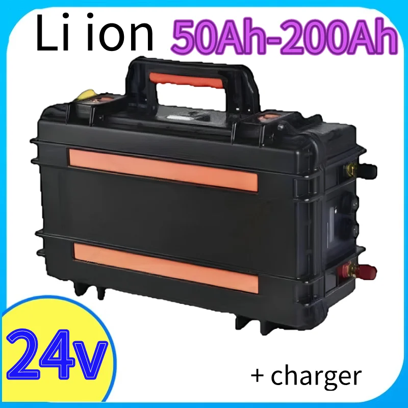 waterproof 24V 50Ah 60Ah 80Ah 100Ah 120Ah 150Ah lithium ion battery with BMS for boat thruster solar inverter+10A charger
waterproof 24V 50Ah 60Ah 80Ah 100Ah 120Ah 150Ah lithium ion battery with BMS for boat thruster solar inverter+10A charger