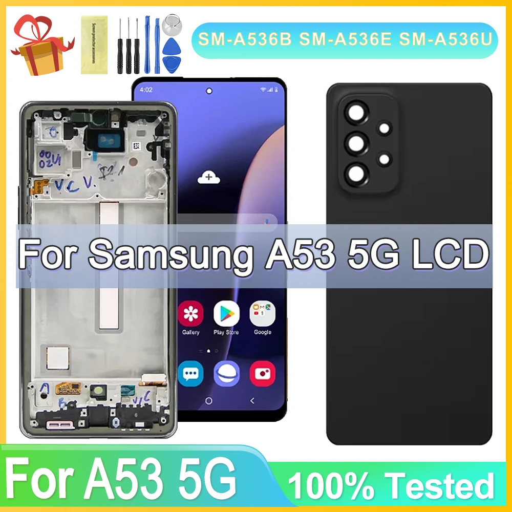 6.5'' A53 5G TFT Screen for SAMSUNG Galaxy A53 5G LCD Display Touch Screen Replacement For SM-A536B SM-A536B/DS SM-A536U Display
6.5'' A53 5G TFT Screen for SAMSUNG Galaxy A53 5G LCD Display Touch Screen Replacement For SM-A536B SM-A536B/DS SM-A536U Display