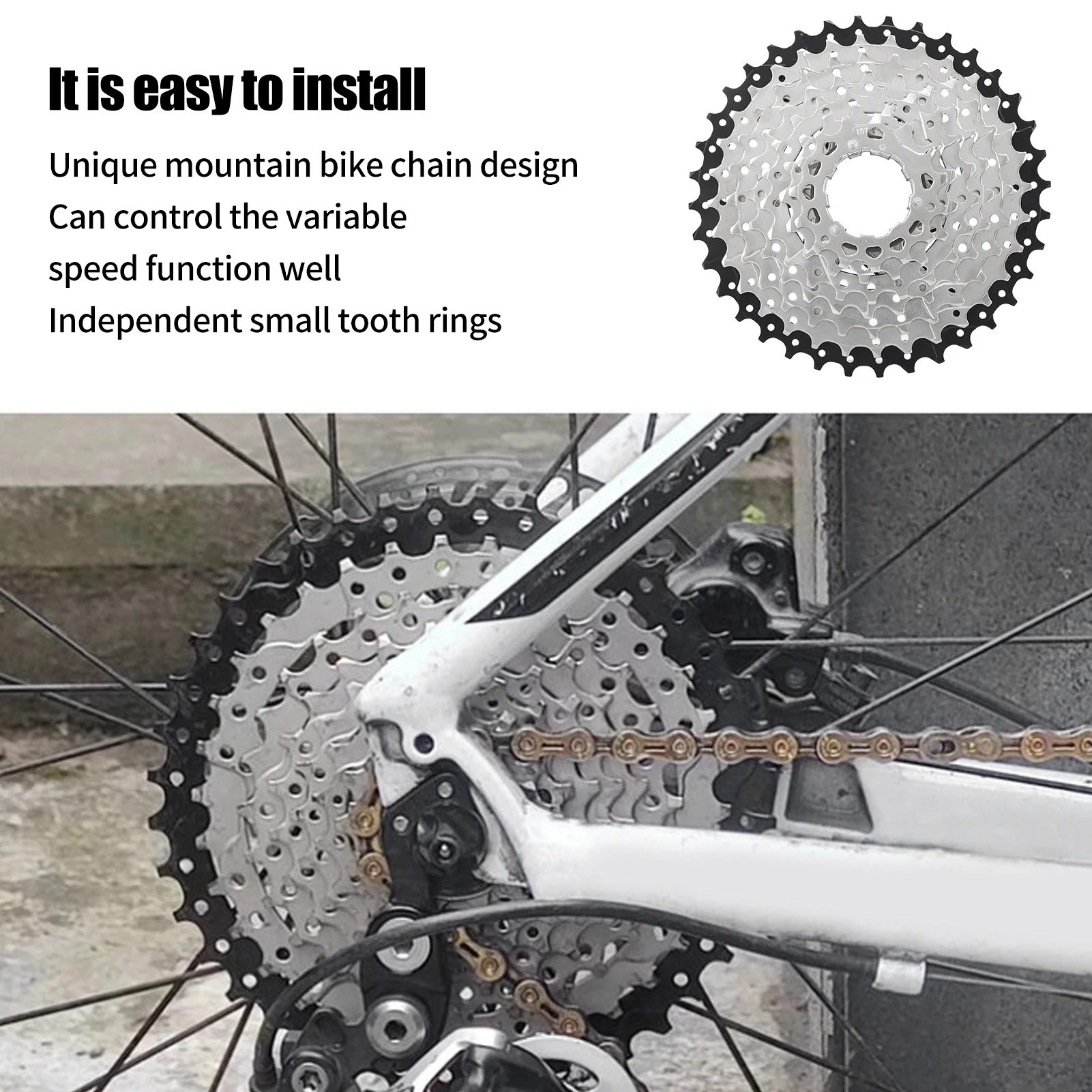 Bicycle Freewheel Durable High Temperature Resistant Corrosion Resistant Easy Using Durable Speed Bike Cassette for Cycling
Bicycle Freewheel Durable High Temperature Resistant Corrosion Resistant Easy Using Durable Speed Bike Cassette for Cycling
