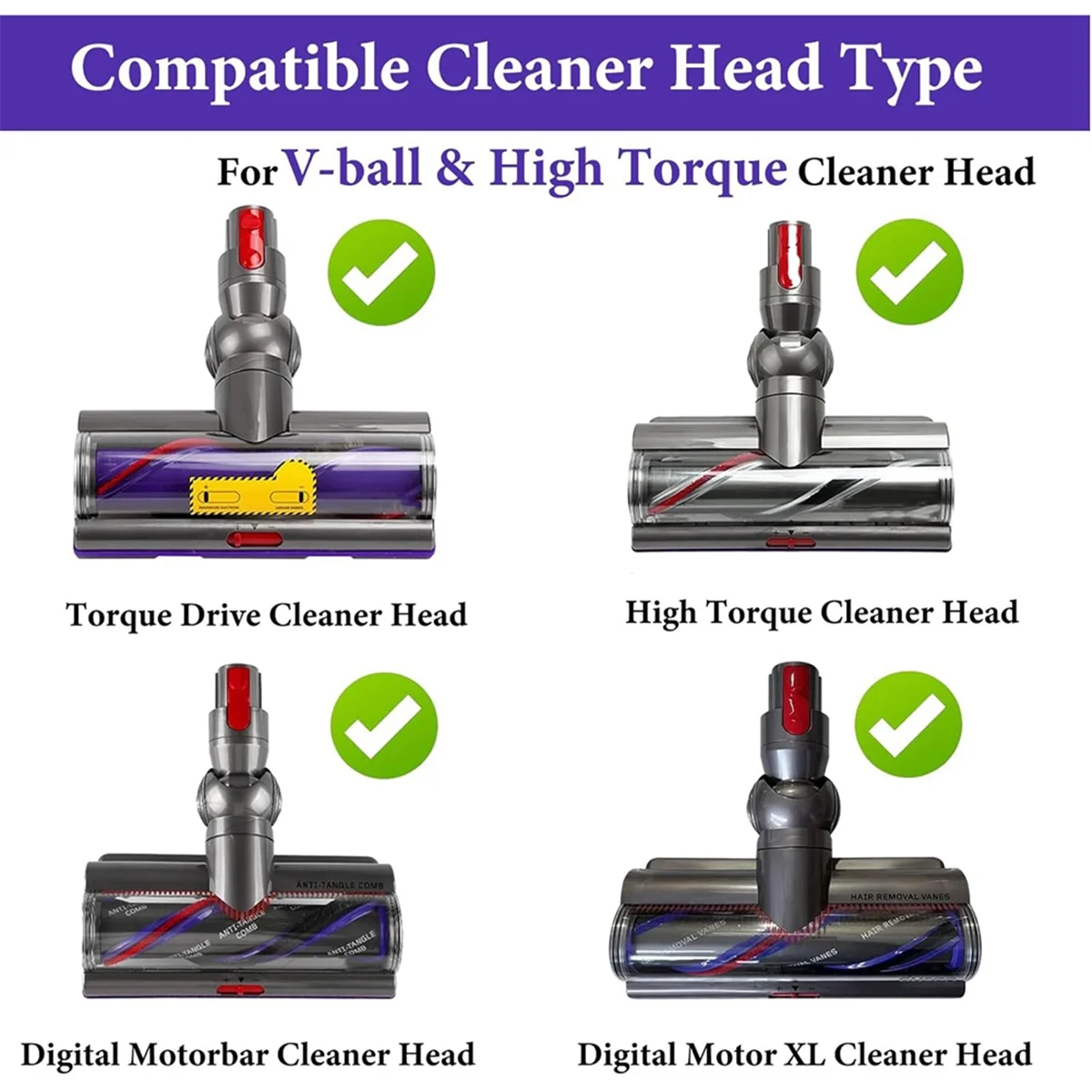 Y02A100W Cleaner Head Connector Replacement Part for Dyson V10 V11 V15 G5 Vacuum Cleaner V-Ball & High Torque Cleaner Head
Y02A100W Cleaner Head Connector Replacement Part for Dyson V10 V11 V15 G5 Vacuum Cleaner V-Ball & High Torque Cleaner Head