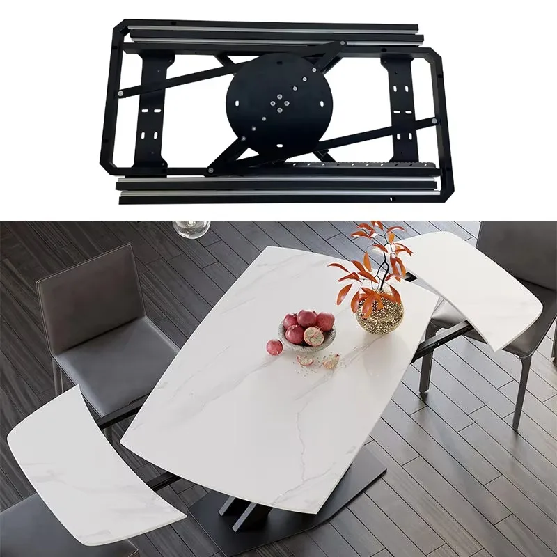 Modern Set Parts Rectangular Steel Automatic Black Transforming Round Ceramic Folding Solid Chamber Round Extendable Dining Tabl
Modern Set Parts Rectangular Steel Automatic Black Transforming Round Ceramic Folding Solid Chamber Round Extendable Dining Tabl