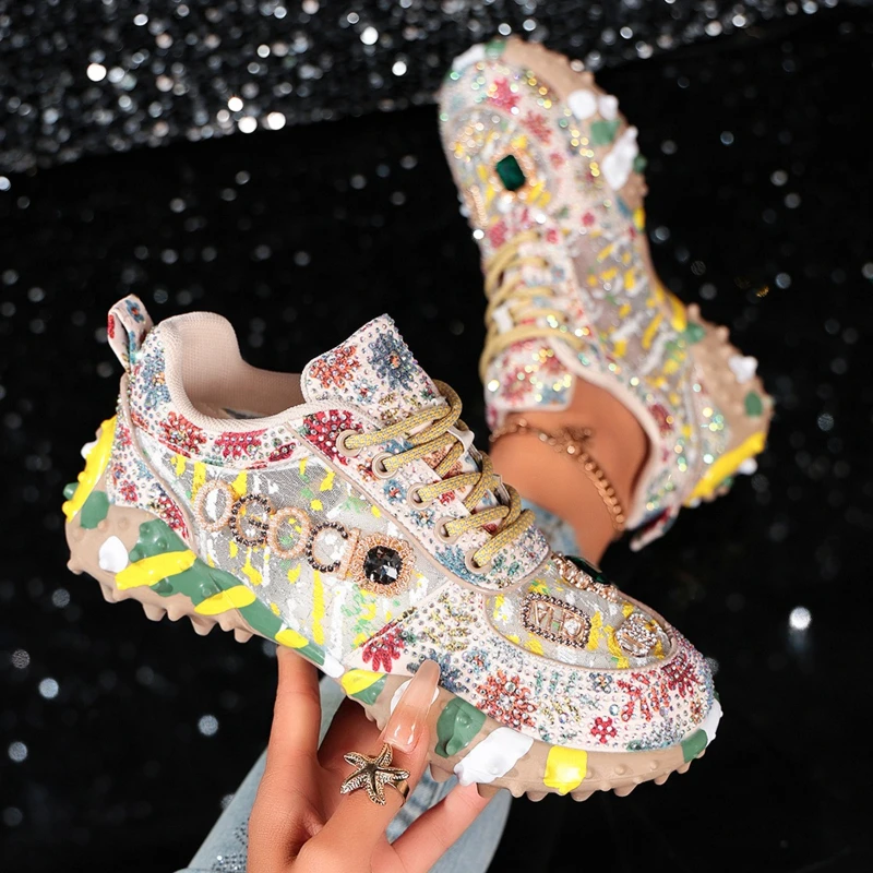 Thick-soled Round-top Lace-up Multi-color Stylish, Versatile, Comfortable, Anti-slip, Breathable Sports and Casual Women's Shoes
Thick-soled Round-top Lace-up Multi-color Stylish, Versatile, Comfortable, Anti-slip, Breathable Sports and Casual Women's Shoes