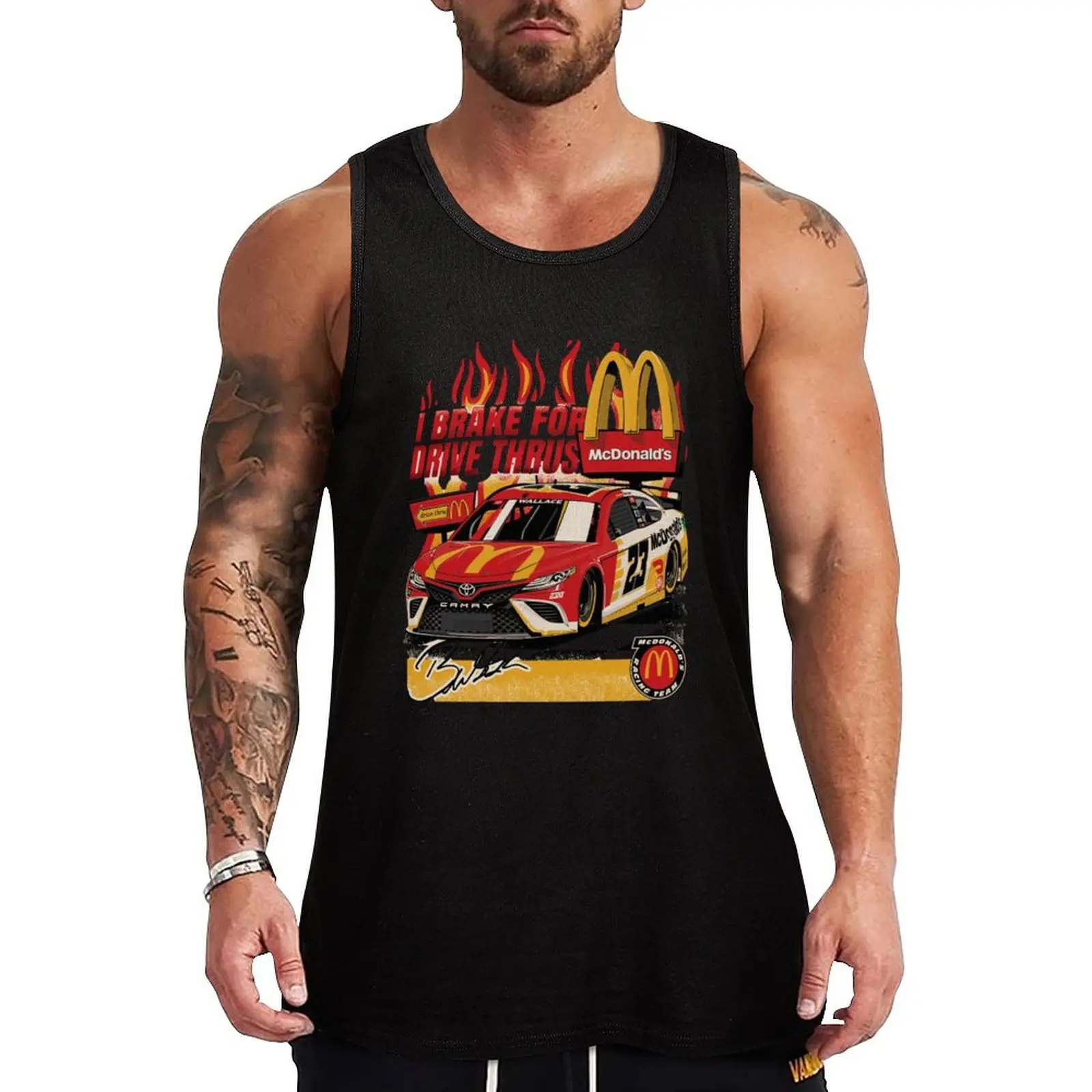 Bubba Brakes for Drive Thrus Racing Graphic Tank Top Men's clothes luxury style sleeveless jackets sleeveless
Bubba Brakes for Drive Thrus Racing Graphic Tank Top Men's clothes luxury style sleeveless jackets sleeveless