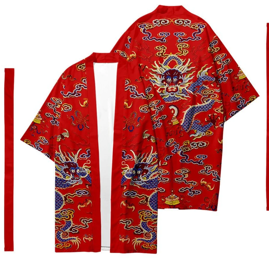 Men Japanese Long Kimono Chinese Dragon Print Cardigan Stylish Kimono Women Samurai Kimono Fashion Shirt Yukata Jacket Chic
Men Japanese Long Kimono Chinese Dragon Print Cardigan Stylish Kimono Women Samurai Kimono Fashion Shirt Yukata Jacket Chic