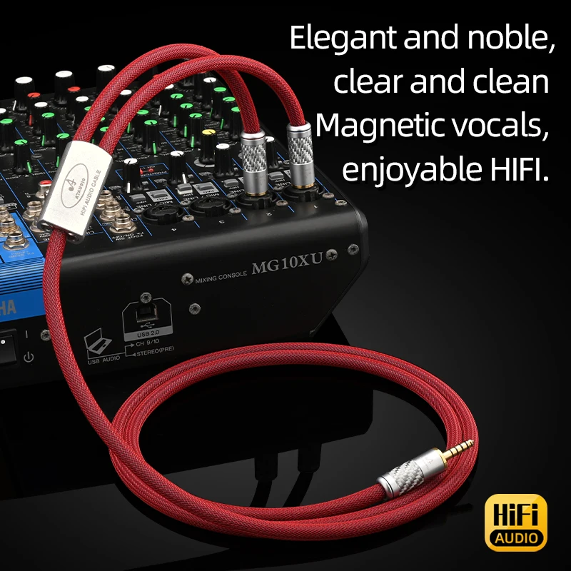 ATAUDIO HiFi 4.4 to Dual 6.5 Cable 6N Pure Silver for Mixer Speaker Amplifier Balanced 4.4mm to Double 6.35mm TRS Audio Cable
ATAUDIO HiFi 4.4 to Dual 6.5 Cable 6N Pure Silver for Mixer Speaker Amplifier Balanced 4.4mm to Double 6.35mm TRS Audio Cable