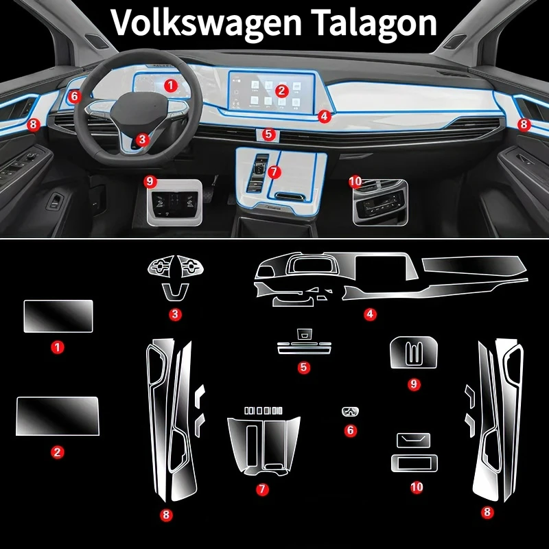 For Volkswagen Talagon interior protection Dashboard Multimedia GPS Navigation Transparent Scratch-Resistant Film Modificatio
For Volkswagen Talagon interior protection Dashboard Multimedia GPS Navigation Transparent Scratch-Resistant Film Modificatio