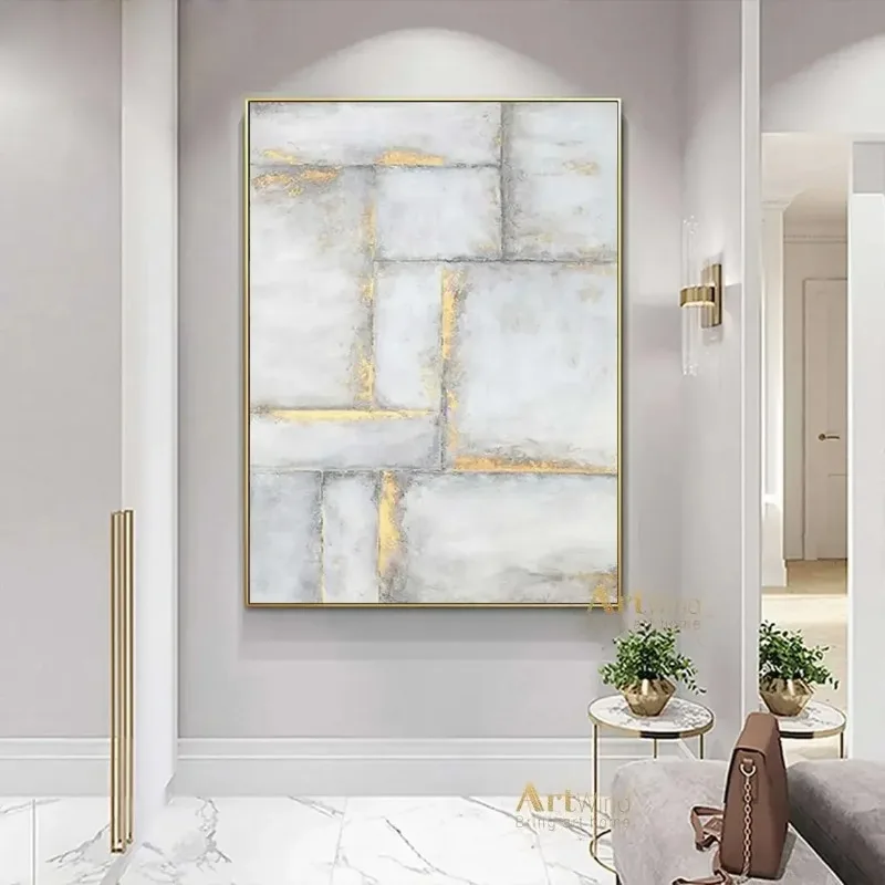 Huge Wall Art Painting Large Abstract Painting on Canvas Gray Gold Art White Wall Modern Painting Living Room Decor Frameless
Huge Wall Art Painting Large Abstract Painting on Canvas Gray Gold Art White Wall Modern Painting Living Room Decor Frameless