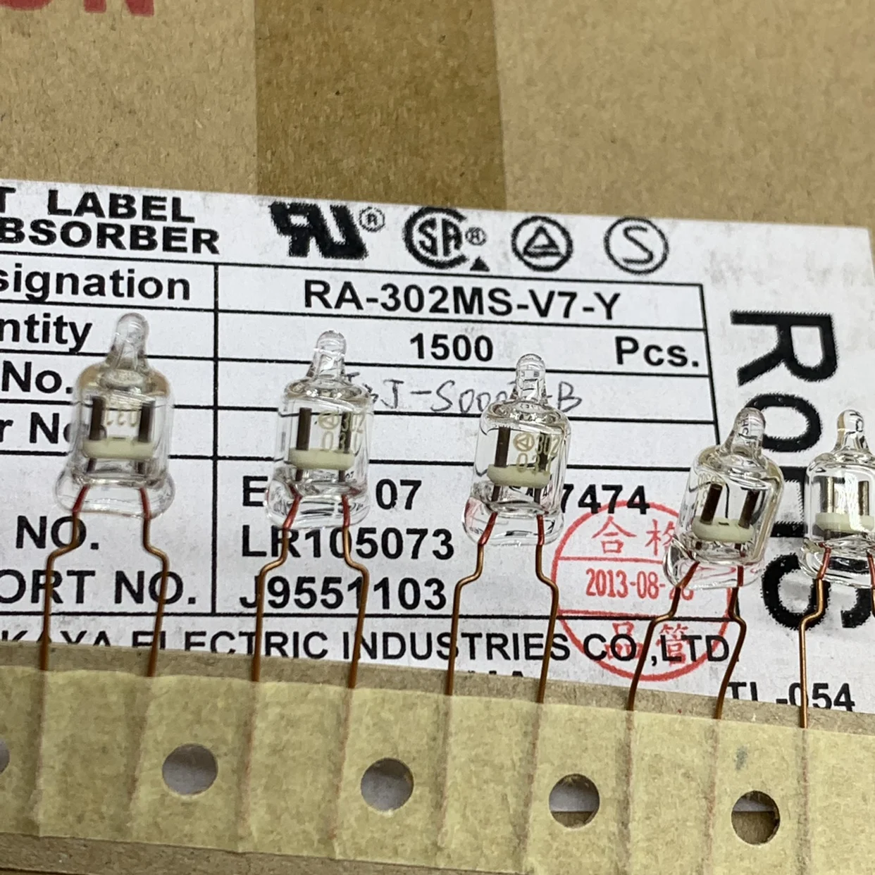 20 шт./RA-302MS-V7-Y Поглотитель перенапряжения 3000 В Стеклянная разрядная трубка 3,5KA Импортированная 302
20 шт./RA-302MS-V7-Y Поглотитель перенапряжения 3000 В Стеклянная разрядная трубка 3,5KA Импортированная 302