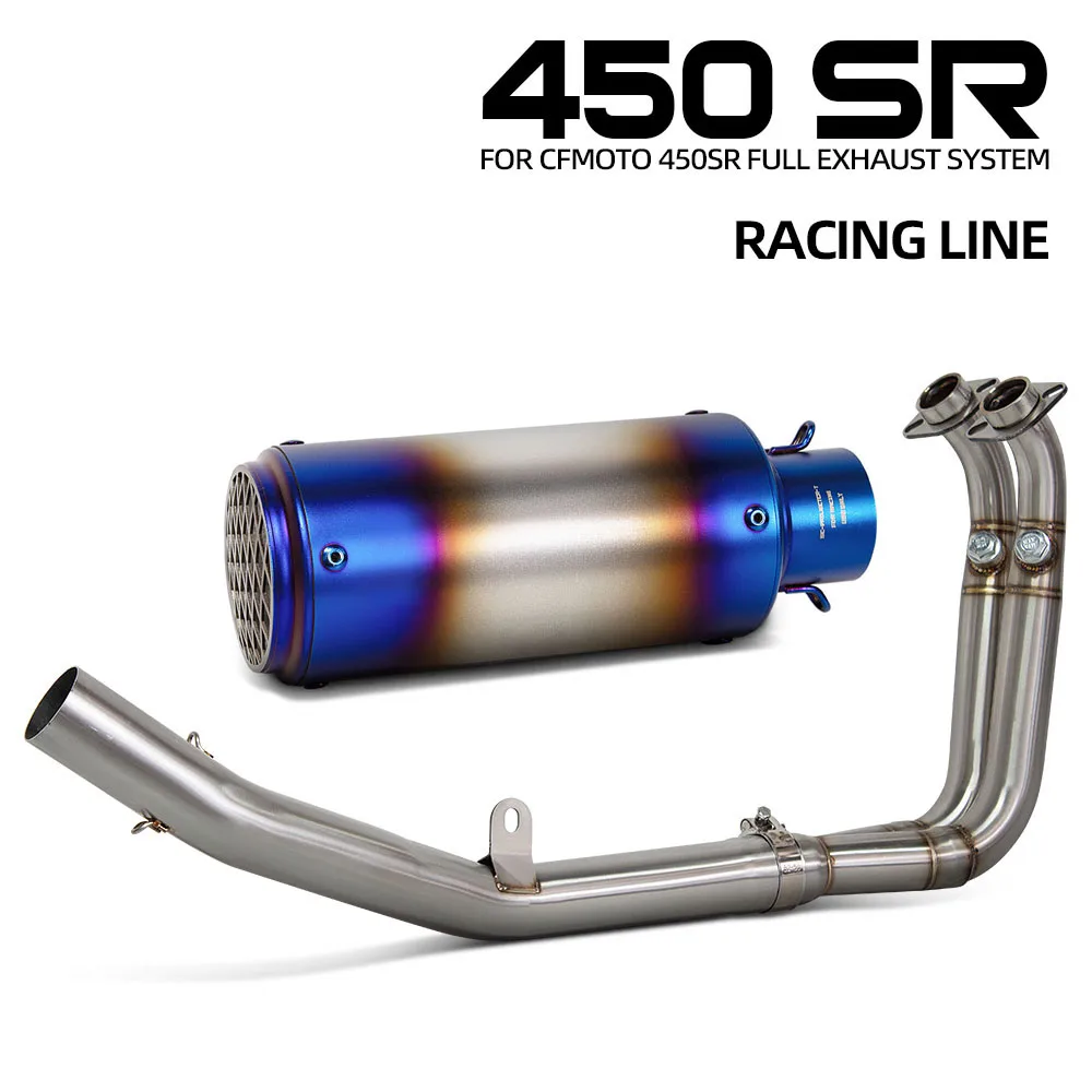 For CFMOTO 450SR 450SS 450NK 450 SR/SS/NK 2022-2026 Motorcycle Exhaust Full System Kit Racing Line Manifold Headers With Muffler
For CFMOTO 450SR 450SS 450NK 450 SR/SS/NK 2022-2026 Motorcycle Exhaust Full System Kit Racing Line Manifold Headers With Muffler