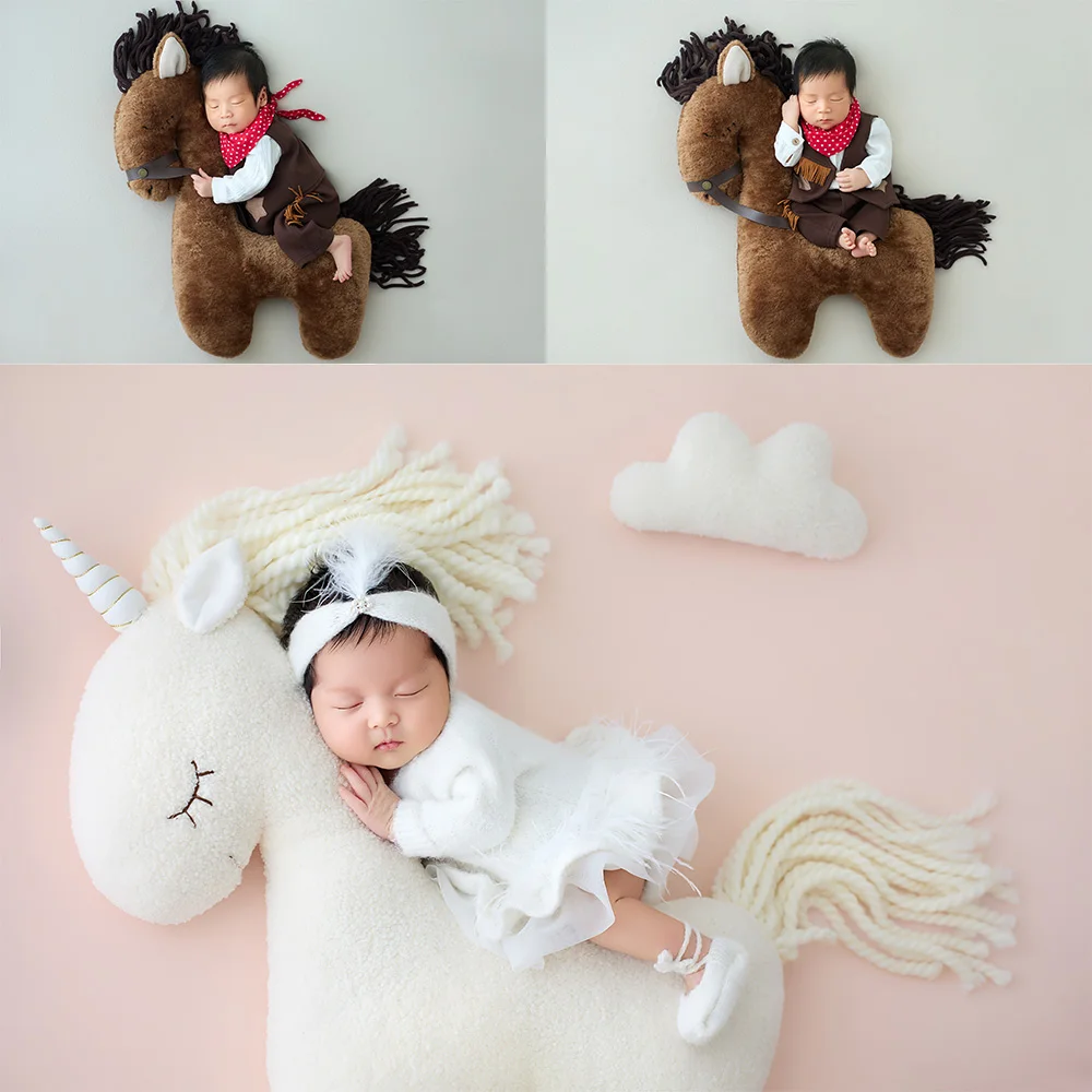 Профессиональные реквизиты для фотосъемки новорожденных: милый костюм-подушка в виде лошади/единорога для студийных сессий и фотосъемок младенцев
Профессиональные реквизиты для фотосъемки новорожденных: милый костюм-подушка в виде лошади/единорога для студийных сессий и фотосъемок младенцев