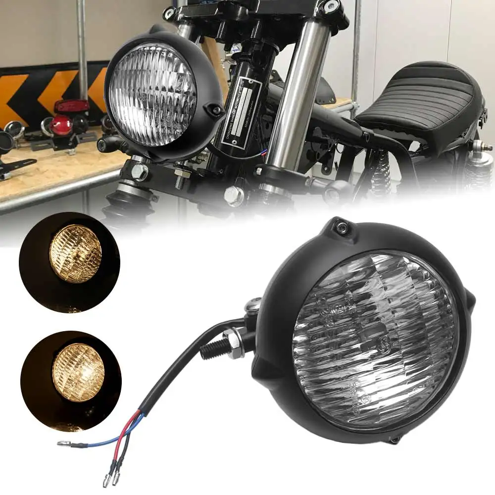 Easy Install And Remove Fits For Most Motorcycles With 4.5 Inch Headlight Longer Life Universal Retro Headlight Black And Clear
Easy Install And Remove Fits For Most Motorcycles With 4.5 Inch Headlight Longer Life Universal Retro Headlight Black And Clear