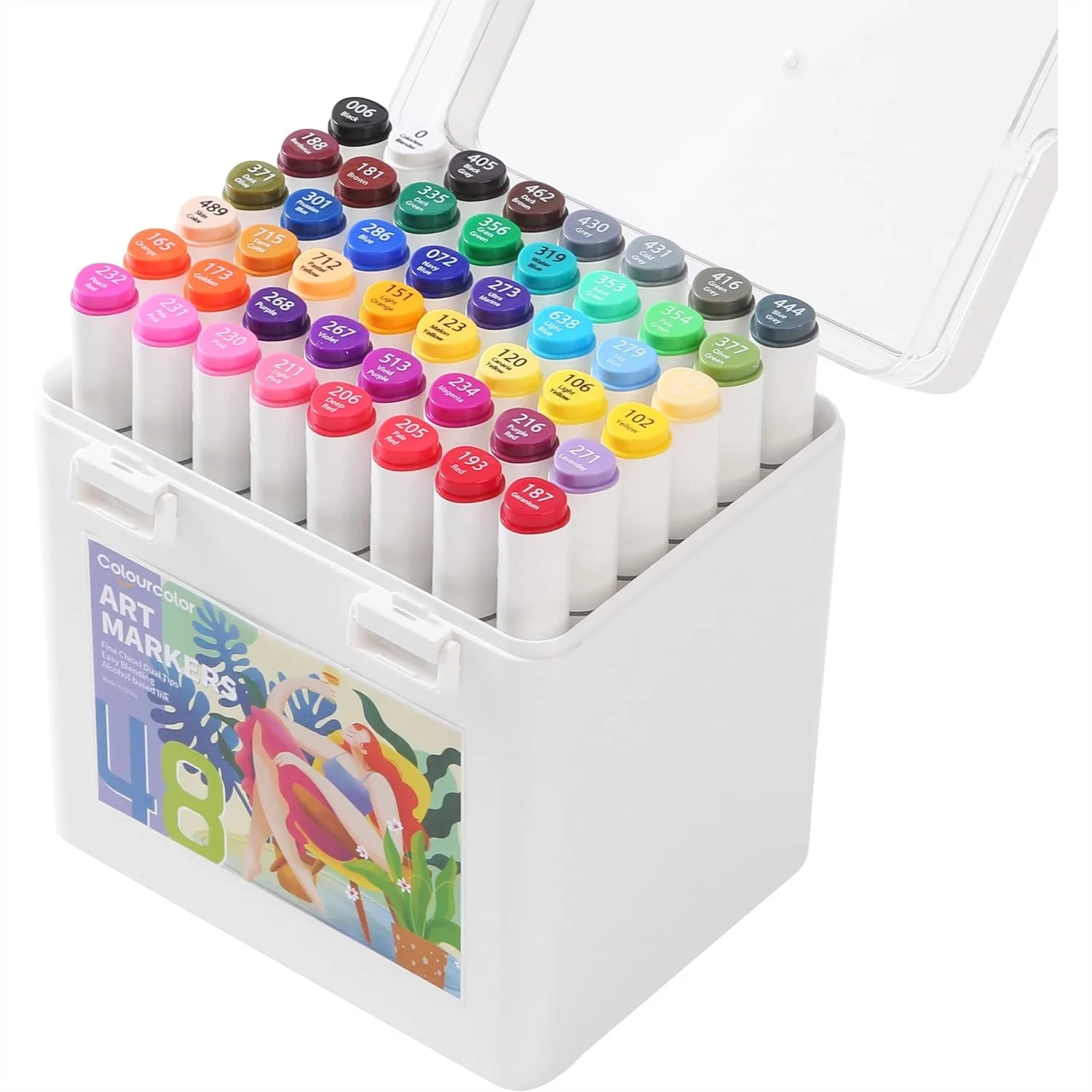 Watercolor Markers for Drawing Painting, Dual Tips Colored Pens for Adults Kids, 48 Colors Metallic Markers
Watercolor Markers for Drawing Painting, Dual Tips Colored Pens for Adults Kids, 48 Colors Metallic Markers