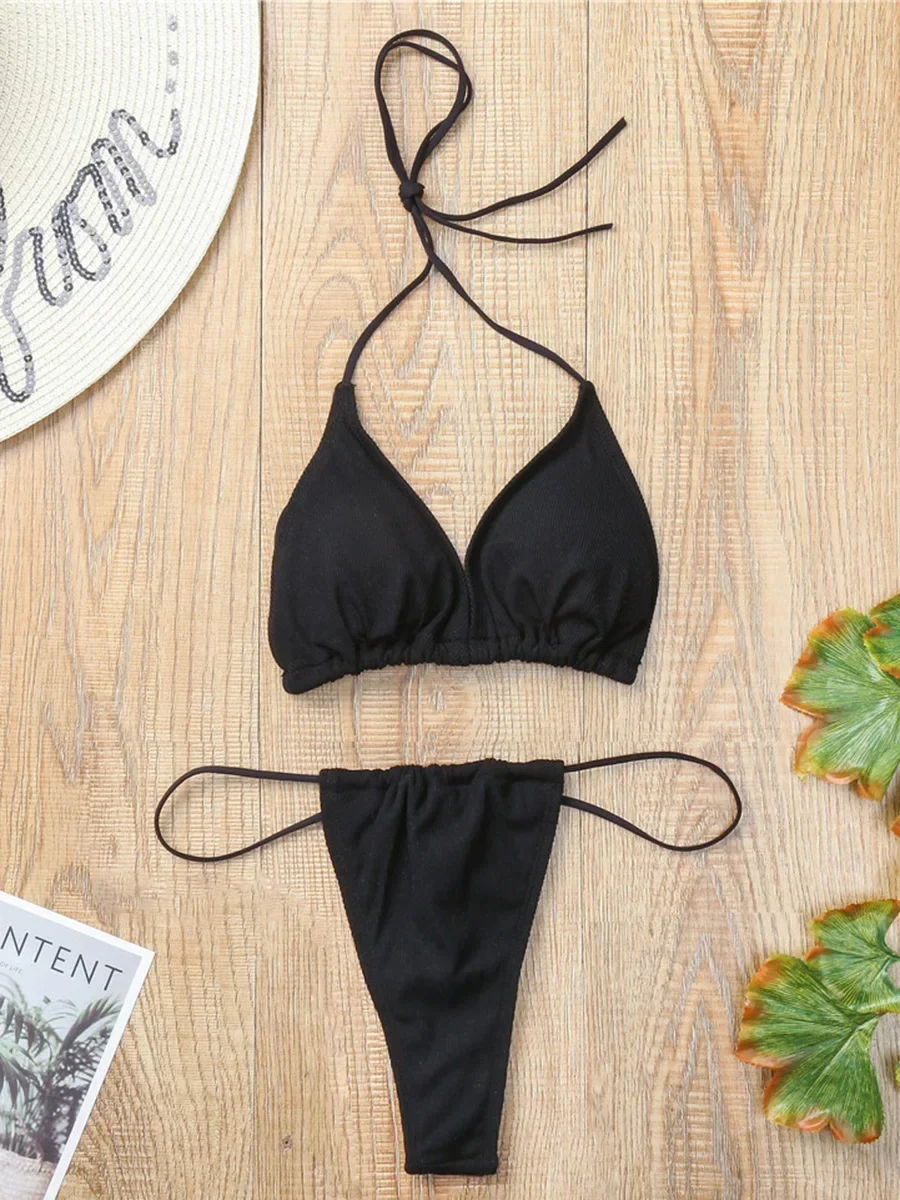 Ribbed Extreme Mini Micro Bikini 2025 Women Swimsuit Female Brazilian Swimwear Two Pieces Bikini Set High Cut Bathing Suit Swim
Ribbed Extreme Mini Micro Bikini 2025 Women Swimsuit Female Brazilian Swimwear Two Pieces Bikini Set High Cut Bathing Suit Swim