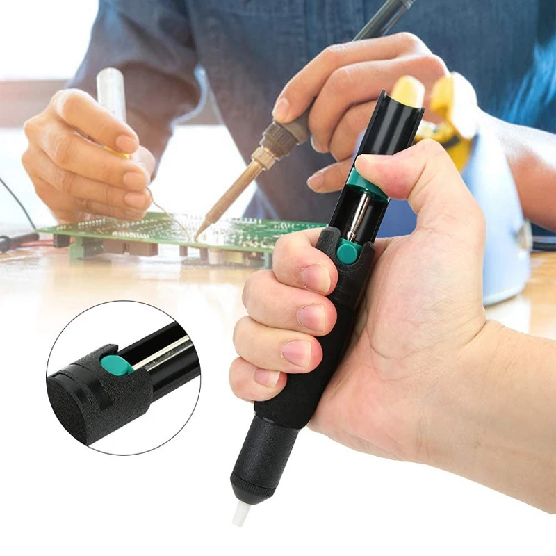 Soldering Tool Manual Tin Suction Tool Solder Sucker Tin Removal Hardware Accessory Anti‑Static Soft Handle Non‑Slip
Soldering Tool Manual Tin Suction Tool Solder Sucker Tin Removal Hardware Accessory Anti‑Static Soft Handle Non‑Slip