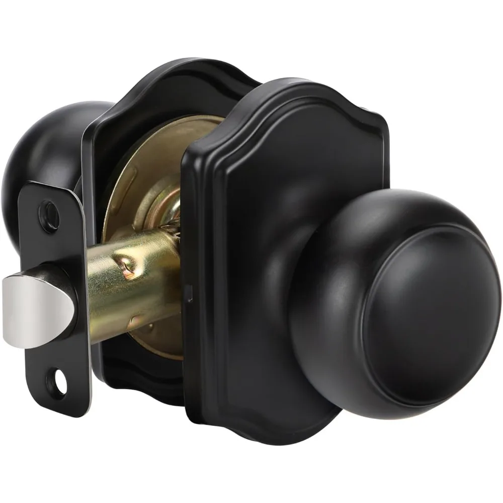 Matte Black Passage Door Knob, Classic Decorative Closet Door Knobs Interior, Black Passage Door Knob for Hallway, Closet - 1 P
Matte Black Passage Door Knob, Classic Decorative Closet Door Knobs Interior, Black Passage Door Knob for Hallway, Closet - 1 P