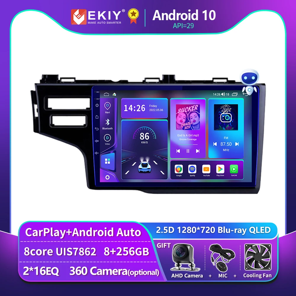 EKIY T900 For Honda Jazz 3 2015 - 2020 Fit 3 GP GK 2013 -2020 Android Radio Car Multimedia Player Navigation GPS CarPlay Auto
EKIY T900 For Honda Jazz 3 2015 - 2020 Fit 3 GP GK 2013 -2020 Android Radio Car Multimedia Player Navigation GPS CarPlay Auto