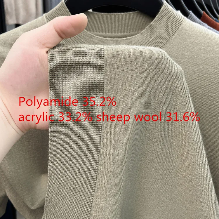Good 31.7% Cashmere Wool Basic Clothes 2026 Men Spring Autumn Casual O-Neck Knitwear Short Sleeve Tops Pullover Knitting Shirts
Good 31.7% Cashmere Wool Basic Clothes 2026 Men Spring Autumn Casual O-Neck Knitwear Short Sleeve Tops Pullover Knitting Shirts