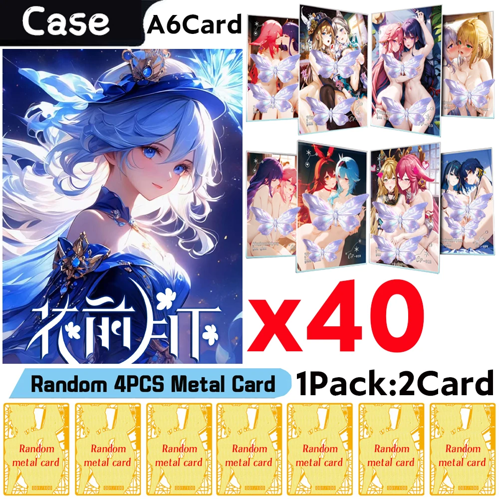 Wholesale Newest Flower Moon Goddess Story A6 Collection Cards Cute Girl Waifu Booster Box CCG ACG Doujin Toys And Hobby Gift
Wholesale Newest Flower Moon Goddess Story A6 Collection Cards Cute Girl Waifu Booster Box CCG ACG Doujin Toys And Hobby Gift