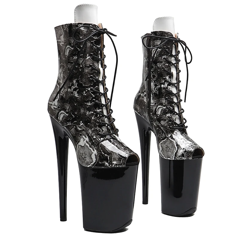 Leecabe 23CM/9inches Shiny PU mix color Small open toe Trend fashion Heels stripper platform High heel Pole Dance boots
Leecabe 23CM/9inches Shiny PU mix color Small open toe Trend fashion Heels stripper platform High heel Pole Dance boots