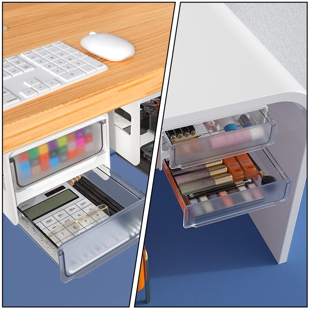 Multi-Function Under Desk Storage Box Punch-Free Office Organizer Hidden Drawer Box for Pens Chargers Sundries
Multi-Function Under Desk Storage Box Punch-Free Office Organizer Hidden Drawer Box for Pens Chargers Sundries