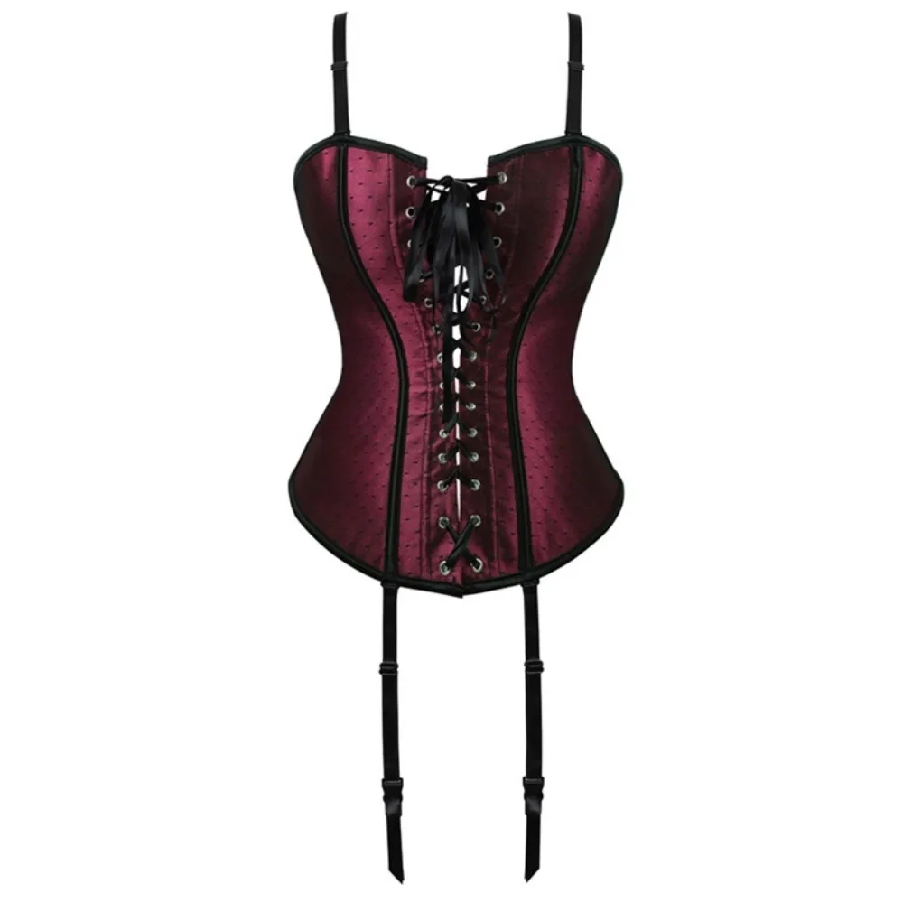 Women Corset Bustiers Top Halter Lace Overbust Corselet Gothic Sexy Lingerie Vintage Victoriano Plus Size Wine Red
Women Corset Bustiers Top Halter Lace Overbust Corselet Gothic Sexy Lingerie Vintage Victoriano Plus Size Wine Red