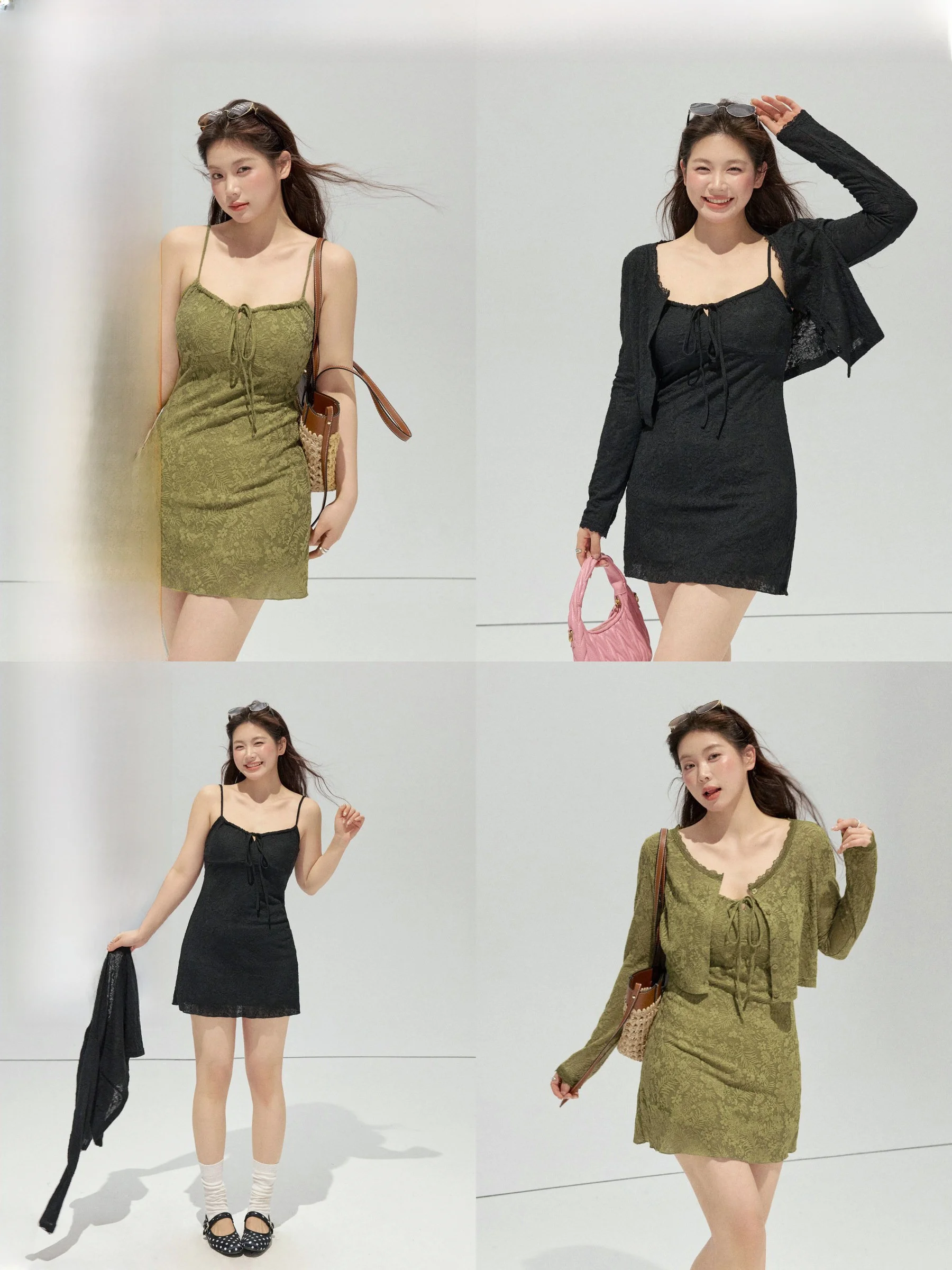 Jululook Sweet Olive Lace Texture Open Cardigan Dress plus Size Set for Plump Women High Waist Short Skirt Fashion Spring
Jululook Sweet Olive Lace Texture Open Cardigan Dress plus Size Set for Plump Women High Waist Short Skirt Fashion Spring