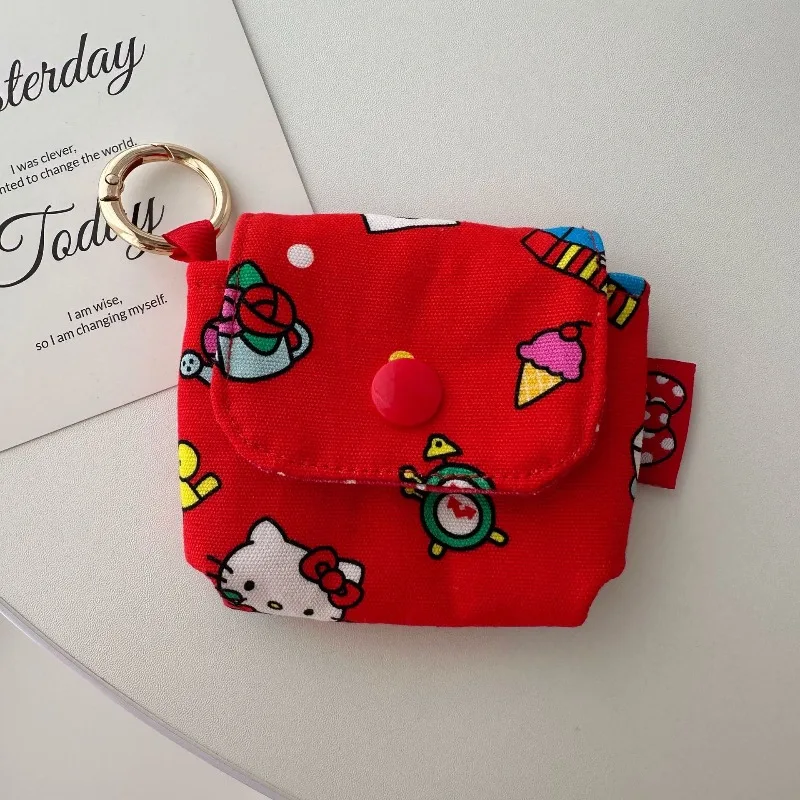 Hello Kitty Keychain Cute Portable Anime KT Women Accessories Printed Canvas Mini Earphones Storage Kawaii Girl Gift Wholesale
Hello Kitty Keychain Cute Portable Anime KT Women Accessories Printed Canvas Mini Earphones Storage Kawaii Girl Gift Wholesale