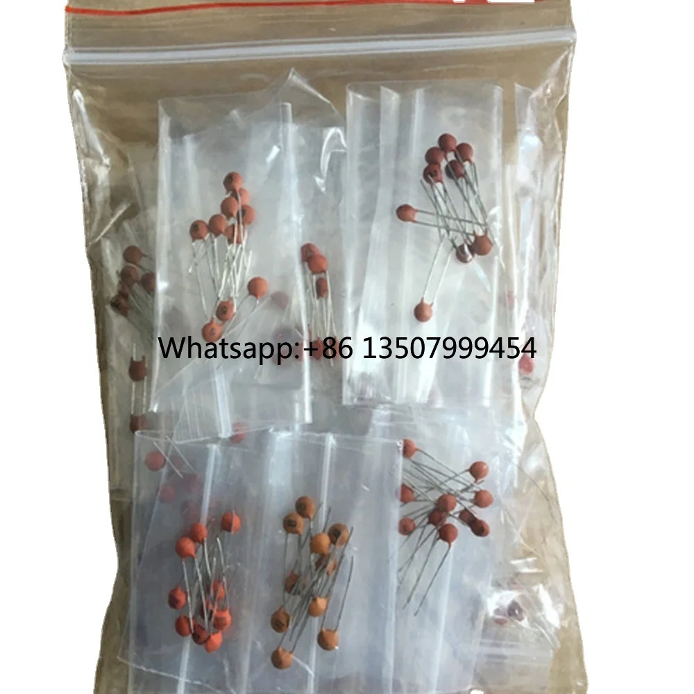 50Values*20pcs 1000PCS Porcelain Capacitor 1pf-0.1UF Electronic Components Package Ceramic Capacitor Assorted Kit
50Values*20pcs 1000PCS Porcelain Capacitor 1pf-0.1UF Electronic Components Package Ceramic Capacitor Assorted Kit