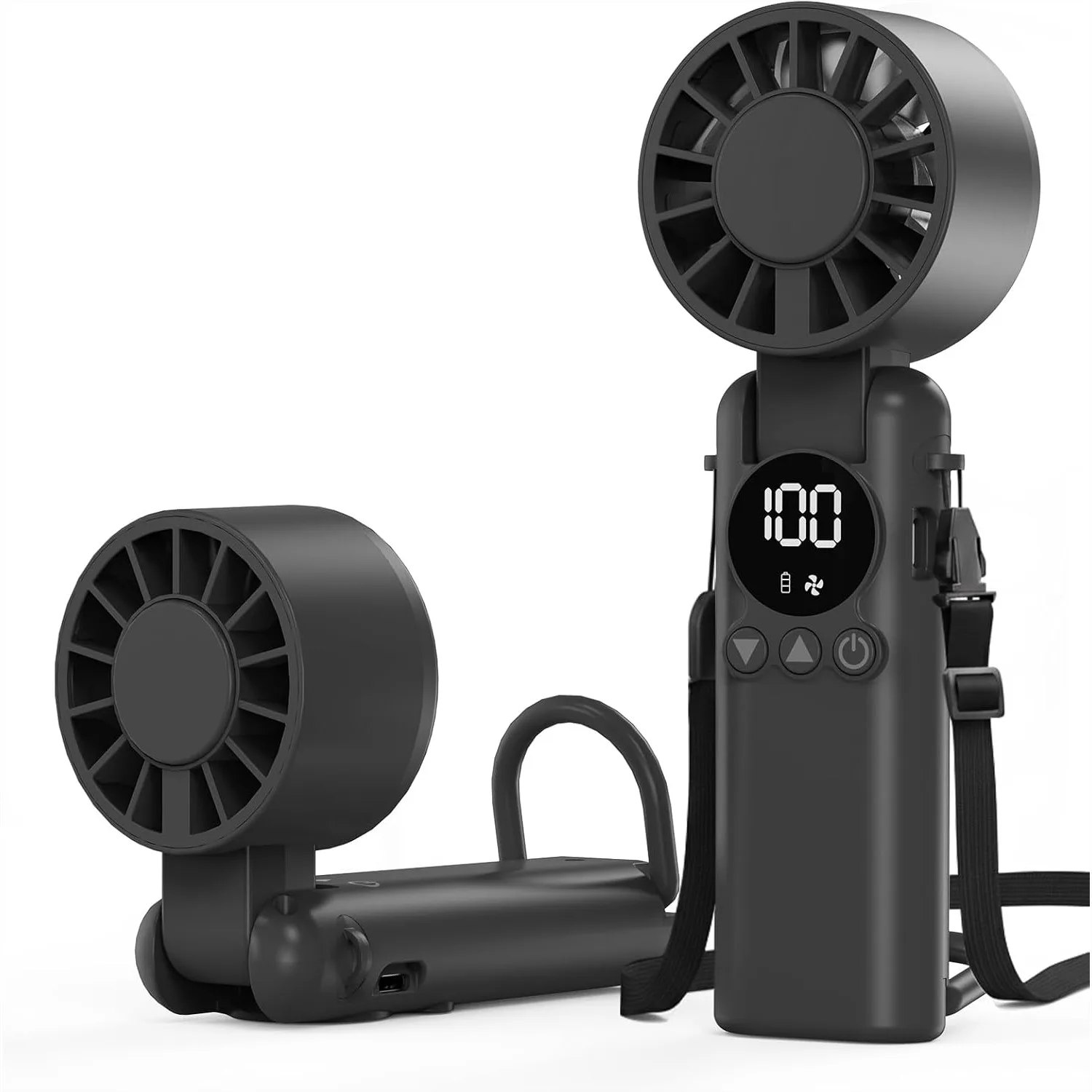 Portable Handheld Fan 5000mAh Rechargeable Mini USB Fan with LED Display & Foldable Design, 199-Speed Battery Operated Travel
Portable Handheld Fan 5000mAh Rechargeable Mini USB Fan with LED Display & Foldable Design, 199-Speed Battery Operated Travel