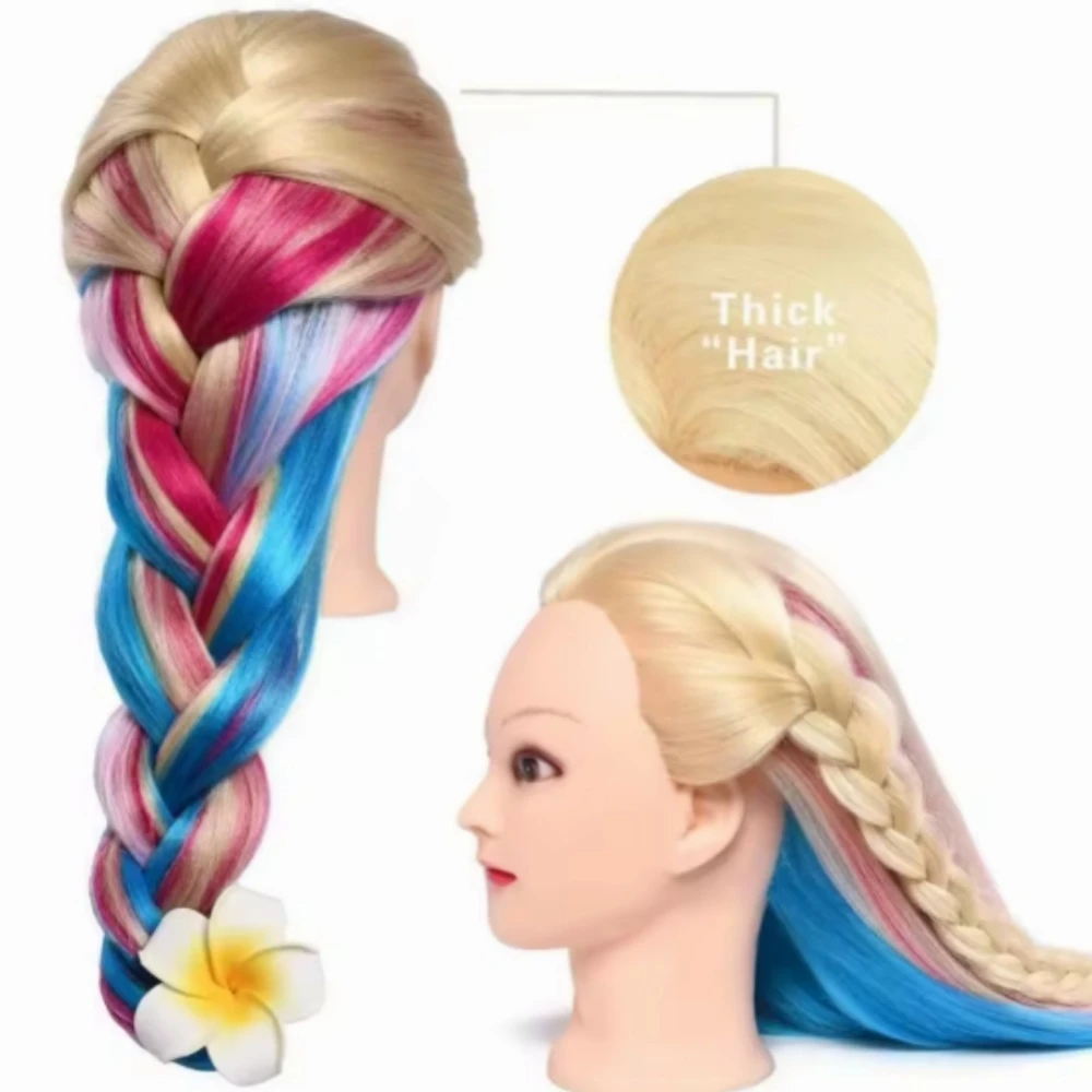 Training Head Mannequin Head Hair Styling Manikin Cosmetology Doll Head Synthetic Fiber Hair Hairdressing Training Model
Training Head Mannequin Head Hair Styling Manikin Cosmetology Doll Head Synthetic Fiber Hair Hairdressing Training Model