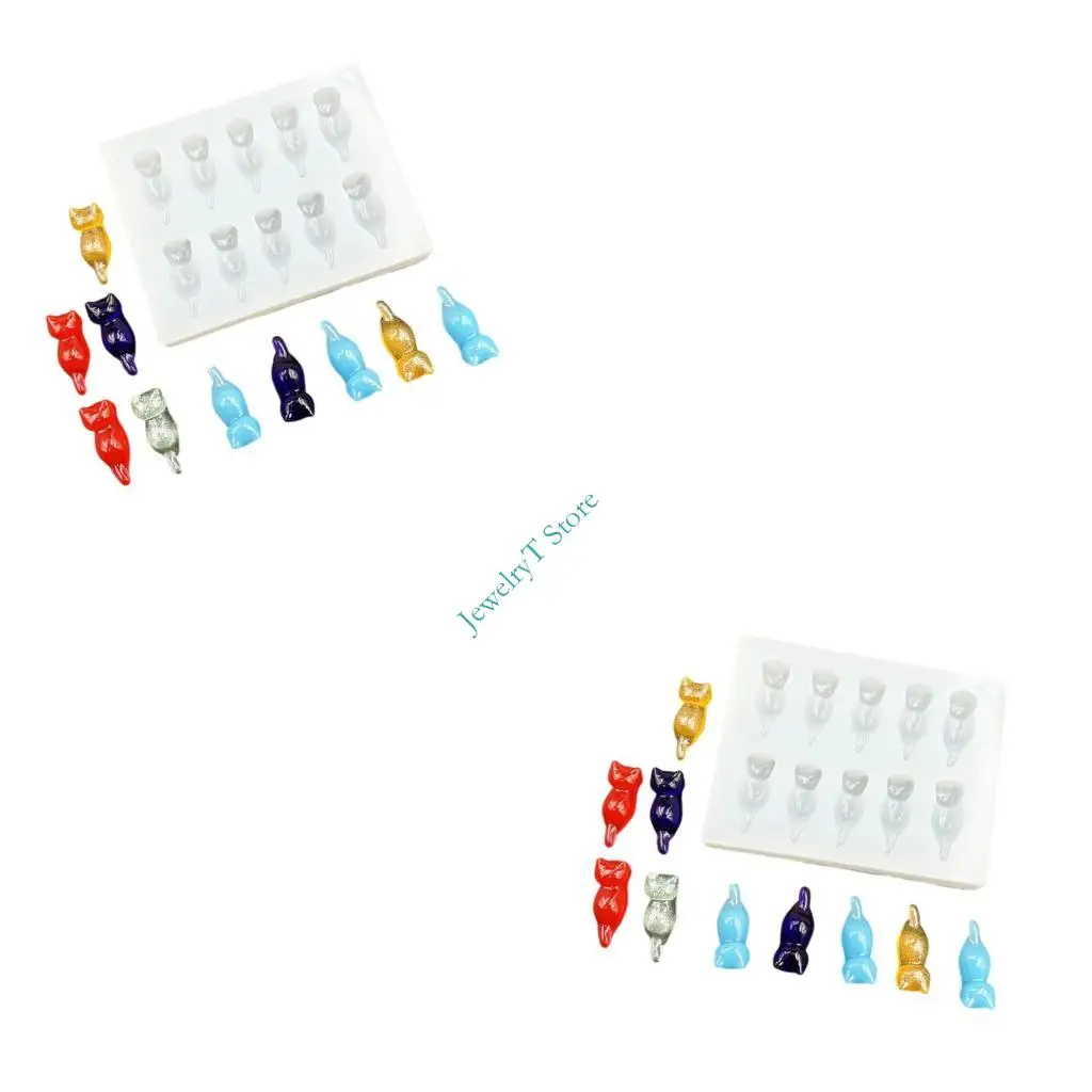 LX9D Small Lying Cats Silicone Mold Suitable for Crafting Unique Jewelry Pieces Necklaces Earrings with Flawlesses Demolding
LX9D Small Lying Cats Silicone Mold Suitable for Crafting Unique Jewelry Pieces Necklaces Earrings with Flawlesses Demolding