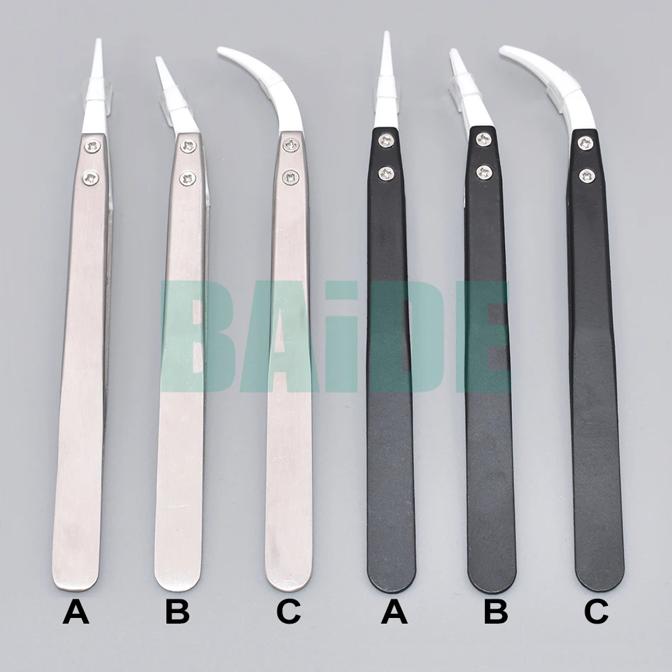 Heat Resistant Stainless Steel Ceramic Tweezers Pointed Tip Electronic Cigarette Resistance Wire DIY Tool For Coils 200pcs/lot
Heat Resistant Stainless Steel Ceramic Tweezers Pointed Tip Electronic Cigarette Resistance Wire DIY Tool For Coils 200pcs/lot