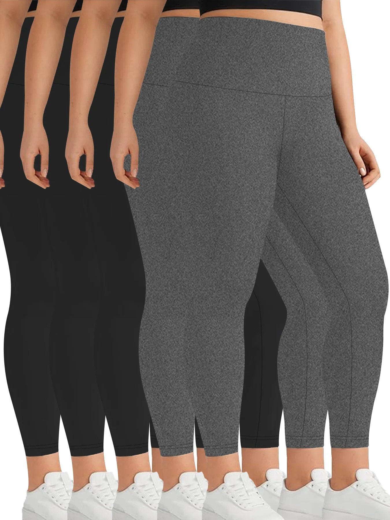5 pack Plus Size Women's Leggings High Waisted - Super Soft Tummy Control Fabric Ideal for Yoga Running and Home Activities
5 pack Plus Size Women's Leggings High Waisted - Super Soft Tummy Control Fabric Ideal for Yoga Running and Home Activities