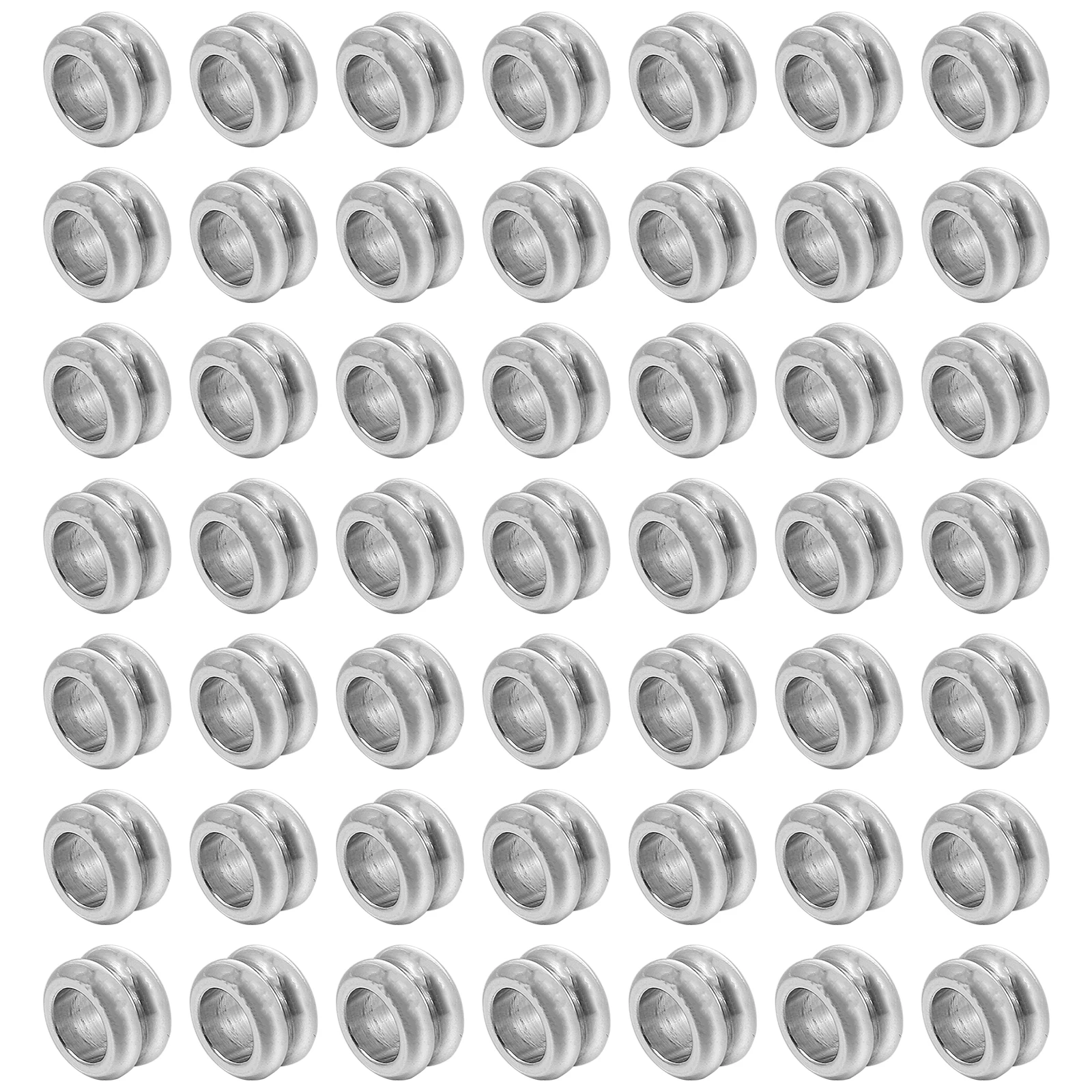 50 Pcs Stainless Steel Beads Cylindrical Spacer for Necklace DIY Bracelet Craft Kits Accessories Jewelry Making Decor
50 Pcs Stainless Steel Beads Cylindrical Spacer for Necklace DIY Bracelet Craft Kits Accessories Jewelry Making Decor