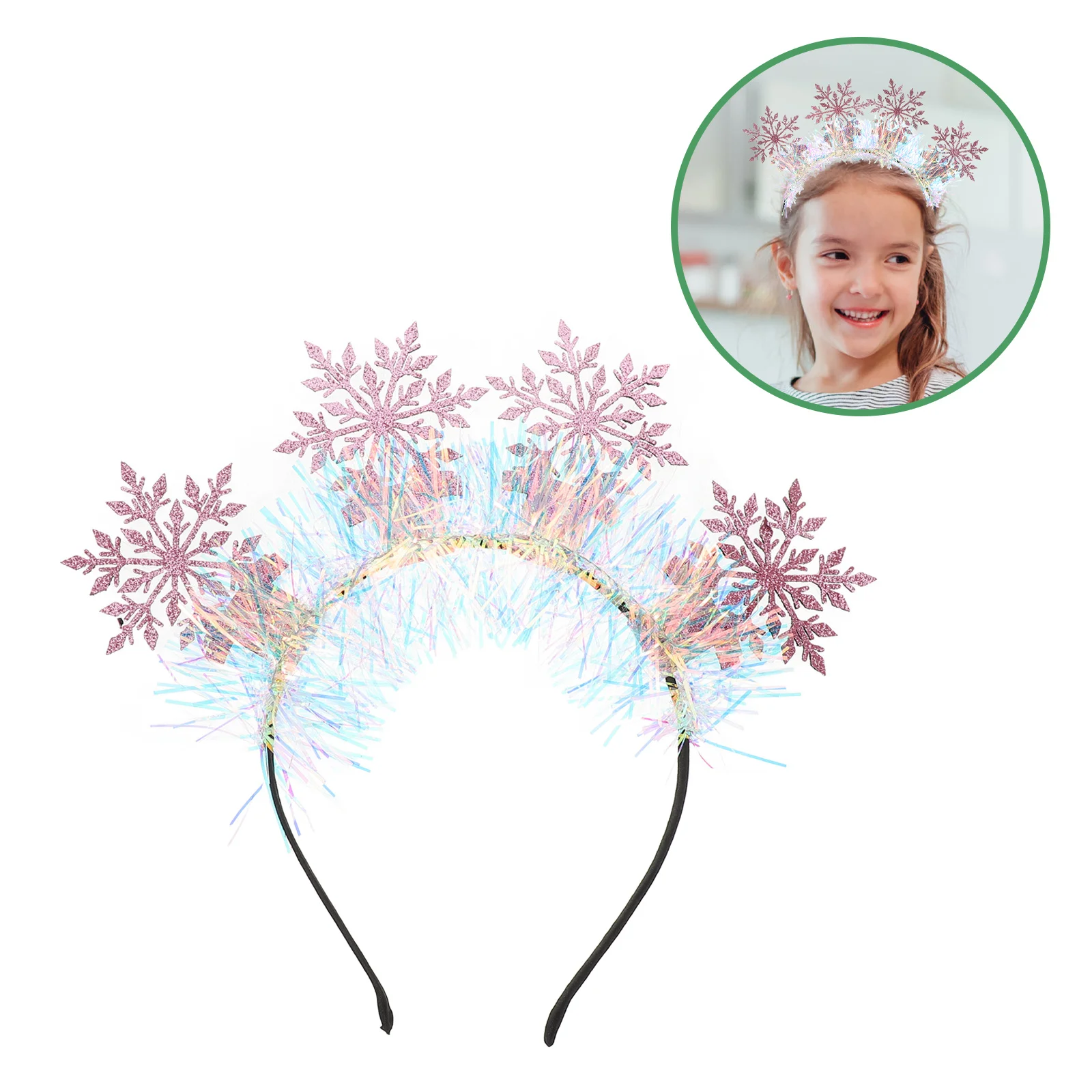 Snowflake Headband For Christmas Hair Accessories Unique Design Durable Winter Party Photo Prop Halloween Headgear
Snowflake Headband For Christmas Hair Accessories Unique Design Durable Winter Party Photo Prop Halloween Headgear