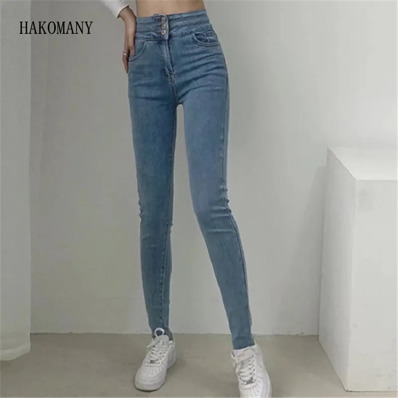 2023 Women Slim Fit Stretch Denim Pants Full Length Denim Tight Trousers Vintage Skinny 3 Buttons High Waist Pencil Jeans
2023 Women Slim Fit Stretch Denim Pants Full Length Denim Tight Trousers Vintage Skinny 3 Buttons High Waist Pencil Jeans
