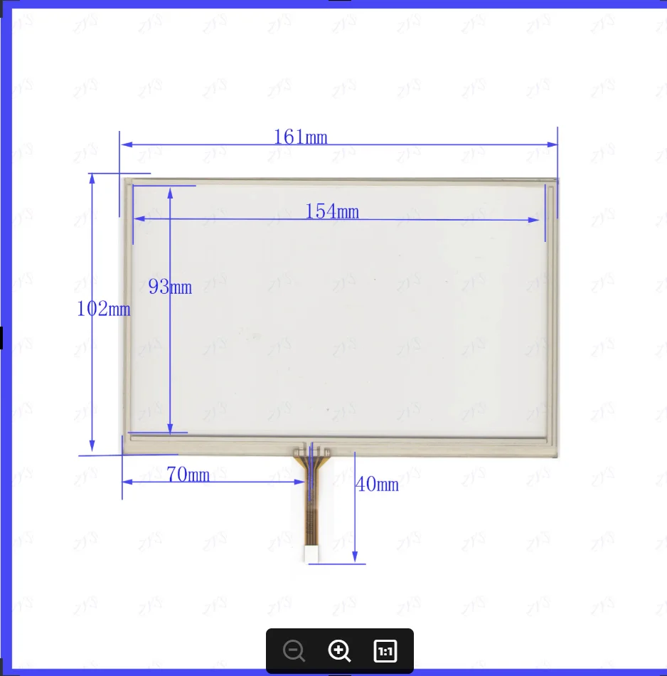 ZhiYuSun KDT2755 161*102mm 7inch4-wire resistive touch panel for Car DVD, GPS Navigator screen glass KDT-2755
ZhiYuSun KDT2755 161*102mm 7inch4-wire resistive touch panel for Car DVD, GPS Navigator screen glass KDT-2755