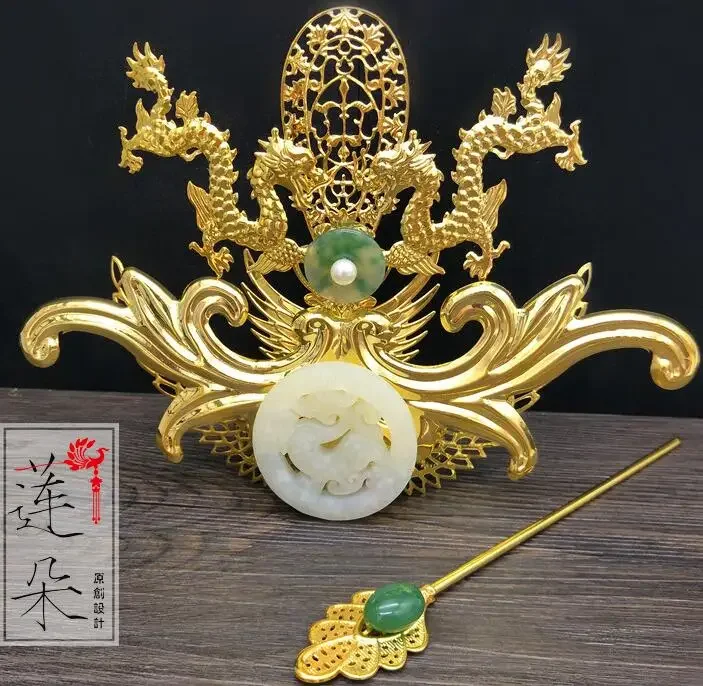 Ancient Chinese Tang Dynasty Emperor Hair Crown Gold Colour Hanfu Headwear Performance Men Dragon Metal
Ancient Chinese Tang Dynasty Emperor Hair Crown Gold Colour Hanfu Headwear Performance Men Dragon Metal