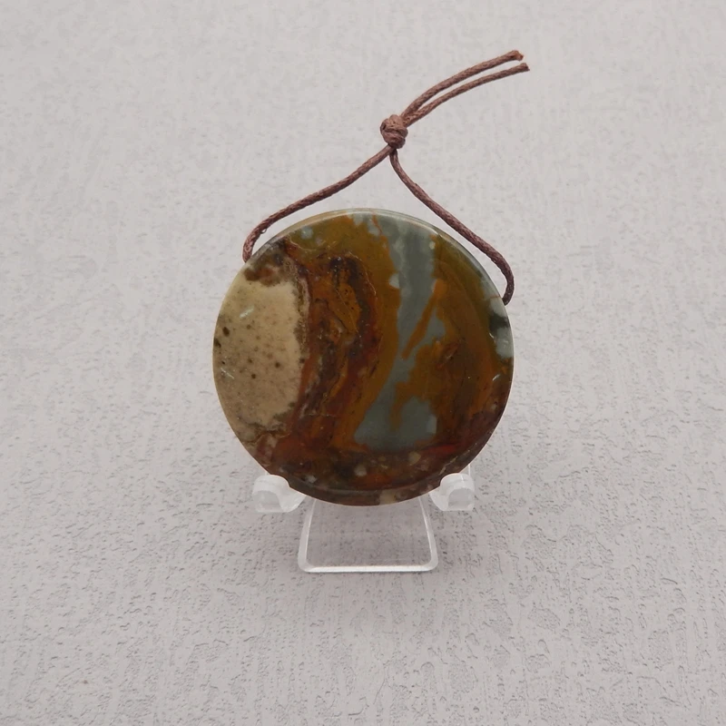 Natural Stone Us Biggs Jasper Round Pendant Bead,Fashion Jewelry Necklace Accessories For Men Women 40x10mm 27g
Natural Stone Us Biggs Jasper Round Pendant Bead,Fashion Jewelry Necklace Accessories For Men Women 40x10mm 27g