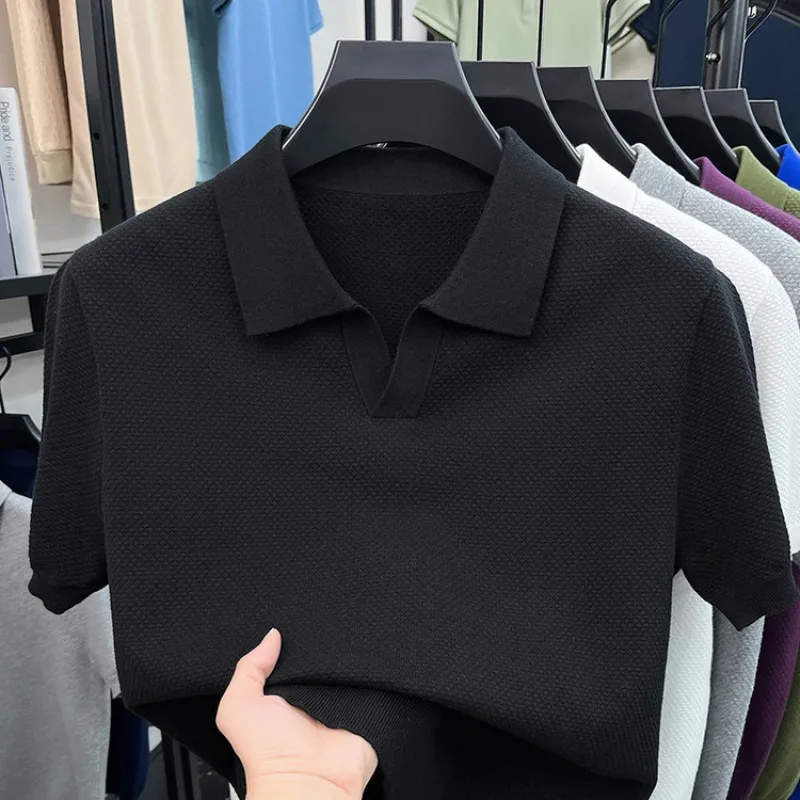 Lightweight Men's Polo Shirts Cotton Short Sleeve Tshirt Solid Color Comfortable Classic Casual Summer Breathable Top
Lightweight Men's Polo Shirts Cotton Short Sleeve Tshirt Solid Color Comfortable Classic Casual Summer Breathable Top