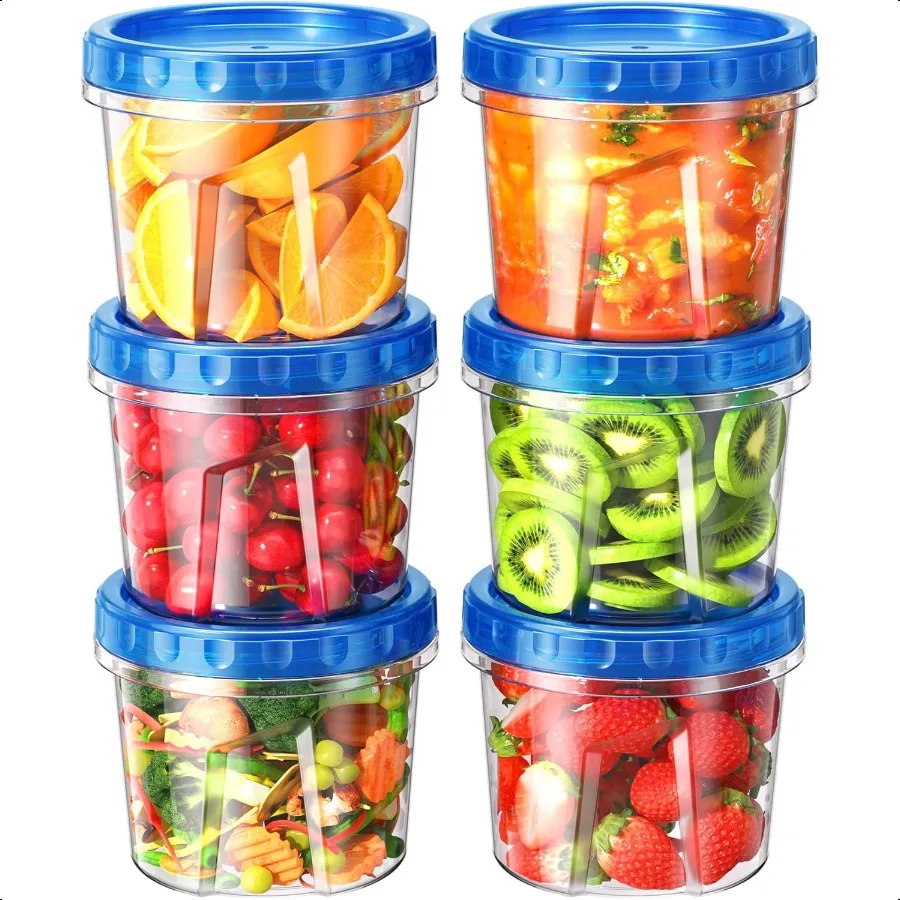 6 Pack24 oz Freezer Storage Containers Plastic Food Storage Containers with Twist Top Lids BPA Free and Reusable Soup Container
6 Pack24 oz Freezer Storage Containers Plastic Food Storage Containers with Twist Top Lids BPA Free and Reusable Soup Container