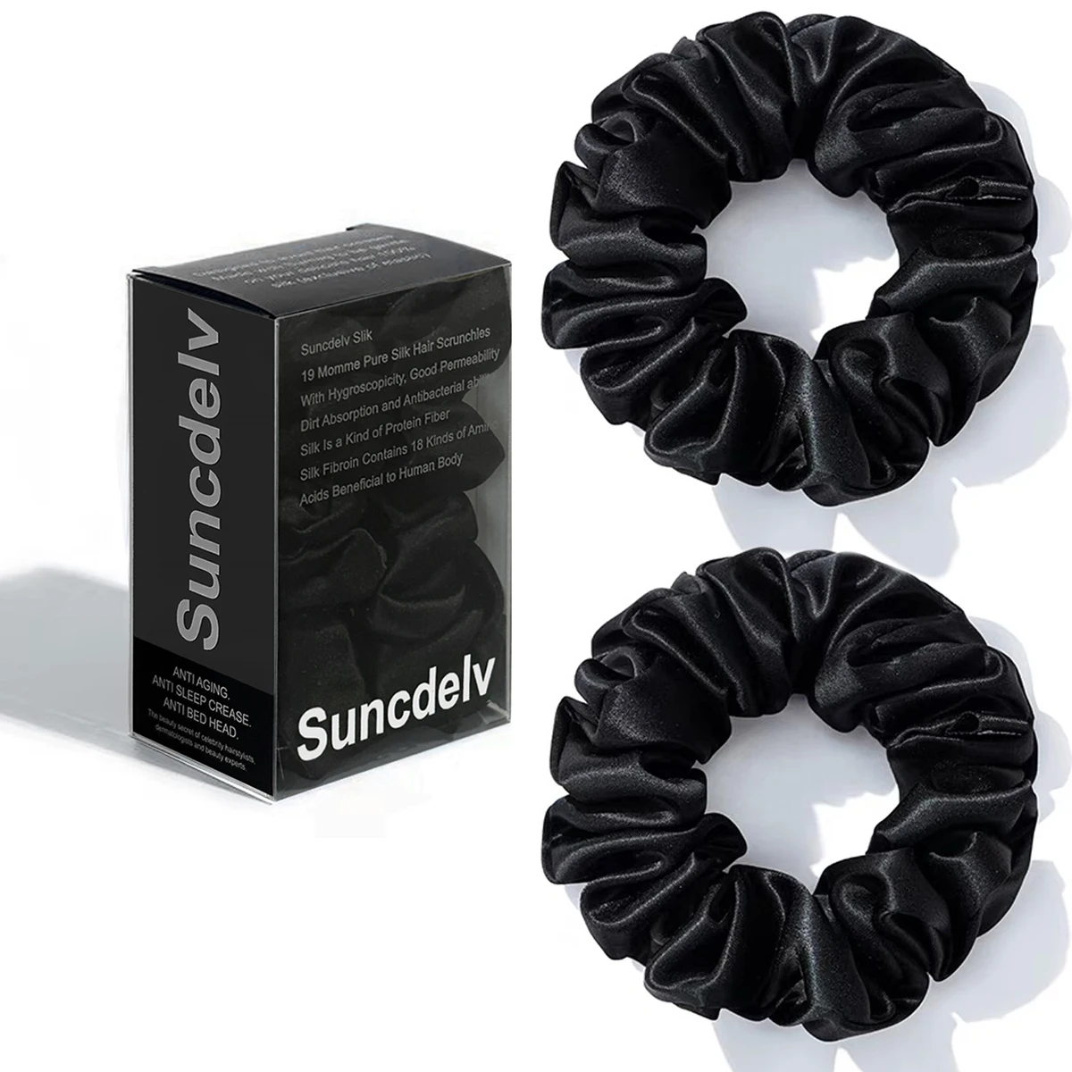 2PCS100% Natural Silk Solid Color Hair Ties High Quality Hair Scrunchies Women Big Hairbands Hair Accessories Non-slip 3.5CM
2PCS100% Natural Silk Solid Color Hair Ties High Quality Hair Scrunchies Women Big Hairbands Hair Accessories Non-slip 3.5CM