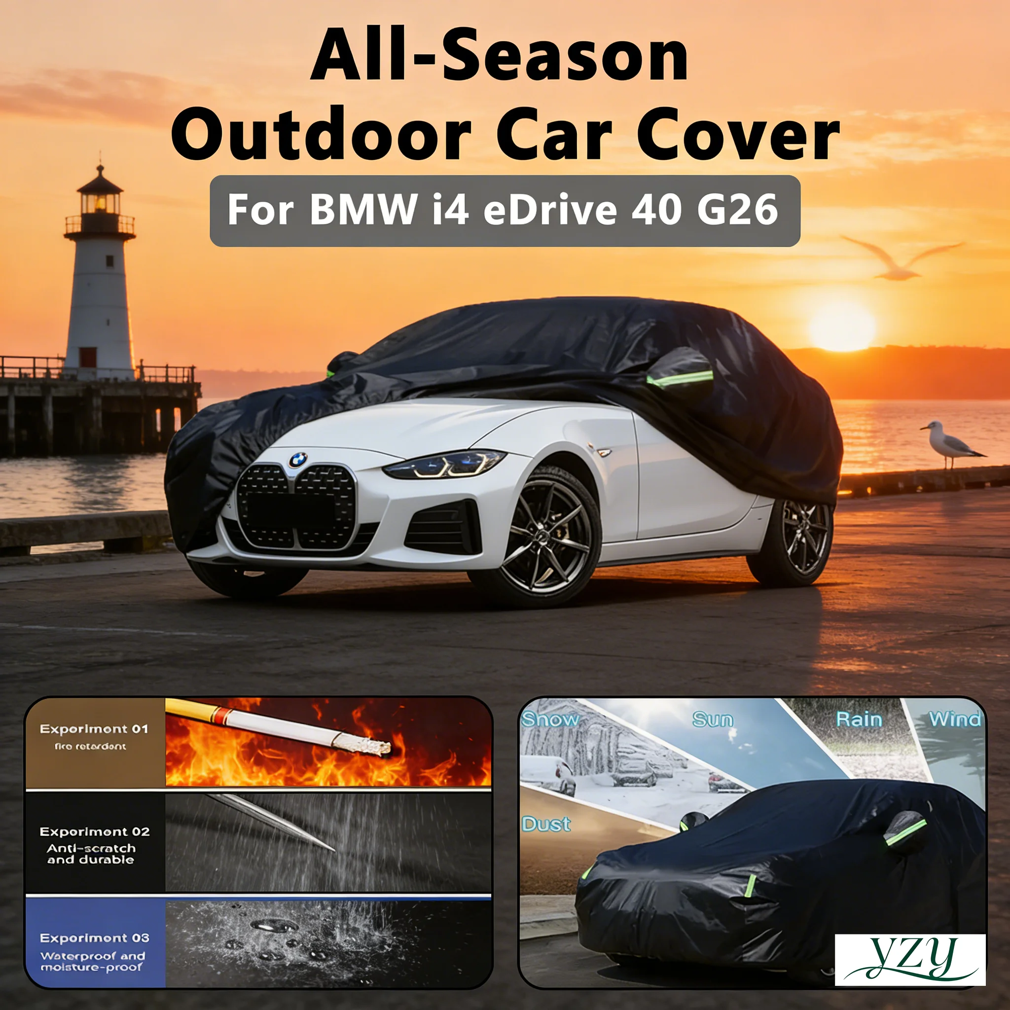 Car Accessories for BMW i4 eDrive 40 G26 Outdoor Protection Full Car Covers Snow Cover Sunshade Waterproof Dustproof Exterior
Car Accessories for BMW i4 eDrive 40 G26 Outdoor Protection Full Car Covers Snow Cover Sunshade Waterproof Dustproof Exterior