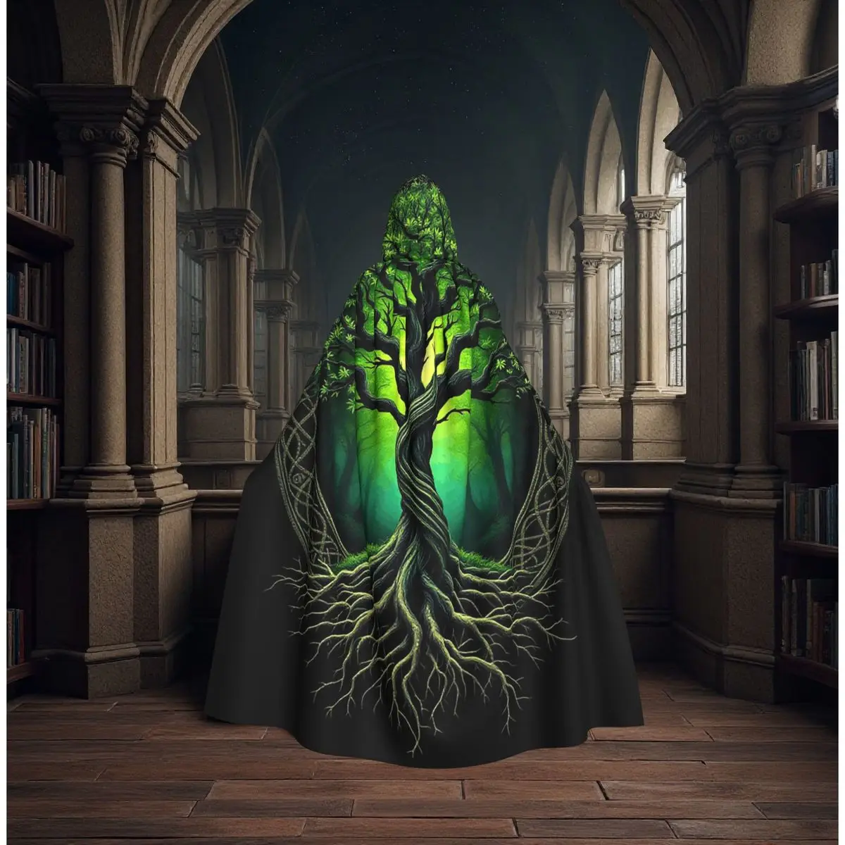 Tree Of Life Design Long Hooded Cloak Witch Medieval Costume Cosplay Cape HalloweenVampire Adult Unisex
Tree Of Life Design Long Hooded Cloak Witch Medieval Costume Cosplay Cape HalloweenVampire Adult Unisex