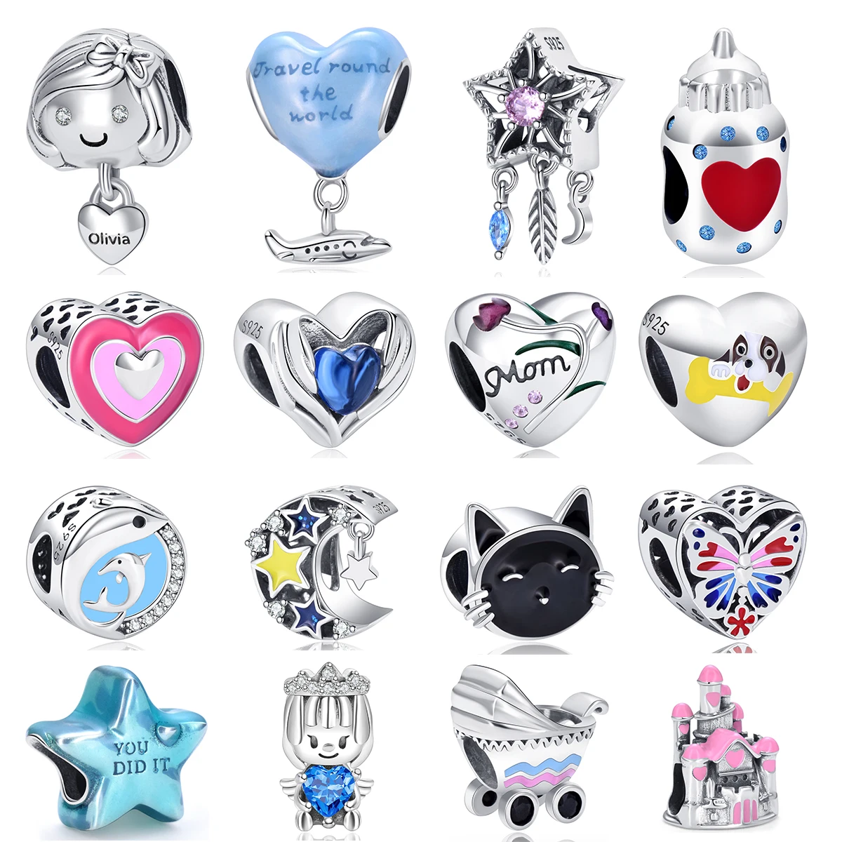 Best-selling Pantaro original bracelet doll Star Moon Butterfly Castle S925 silver charm bead exquisite jewelry women's gift
Best-selling Pantaro original bracelet doll Star Moon Butterfly Castle S925 silver charm bead exquisite jewelry women's gift