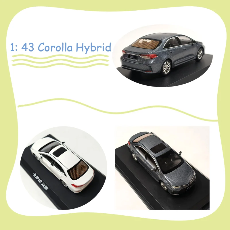 Diecast 1: 43 Scale Corolla Hybrid Alloy Car Model Static Collection Decorated Holiday Gifts Toys
Diecast 1: 43 Scale Corolla Hybrid Alloy Car Model Static Collection Decorated Holiday Gifts Toys