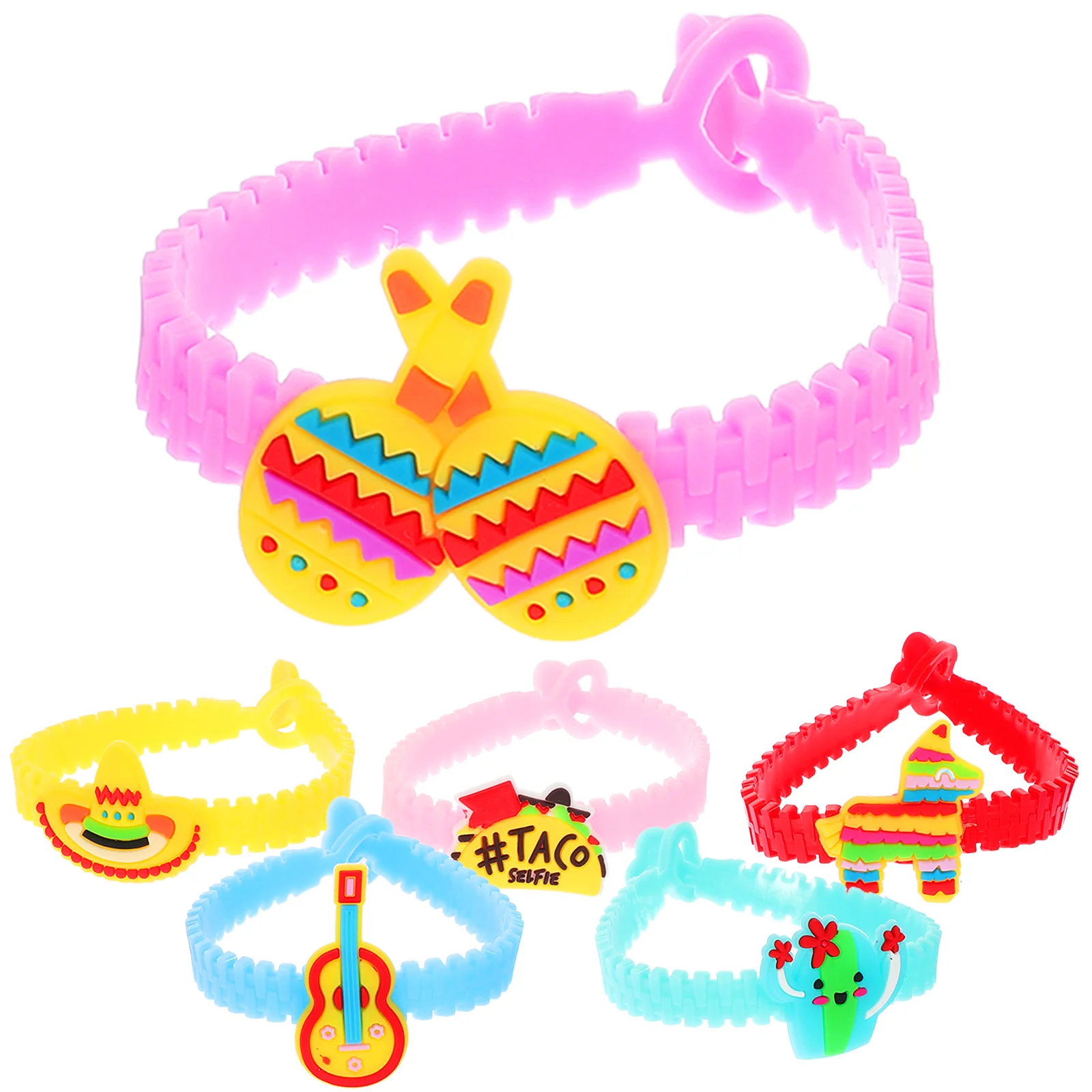 12 Pcs Mexican Wristband Cartoon Bracelet for Fiesta Party Jewelry Bracelets Pvc Carnival
12 Pcs Mexican Wristband Cartoon Bracelet for Fiesta Party Jewelry Bracelets Pvc Carnival