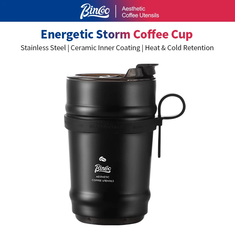 Bincoo Stainless Steel Tumbler 316 Insulated Coffee Cup Flip Lid Leakproof with Handle & Straw Portable for Office Travel
Bincoo Stainless Steel Tumbler 316 Insulated Coffee Cup Flip Lid Leakproof with Handle & Straw Portable for Office Travel